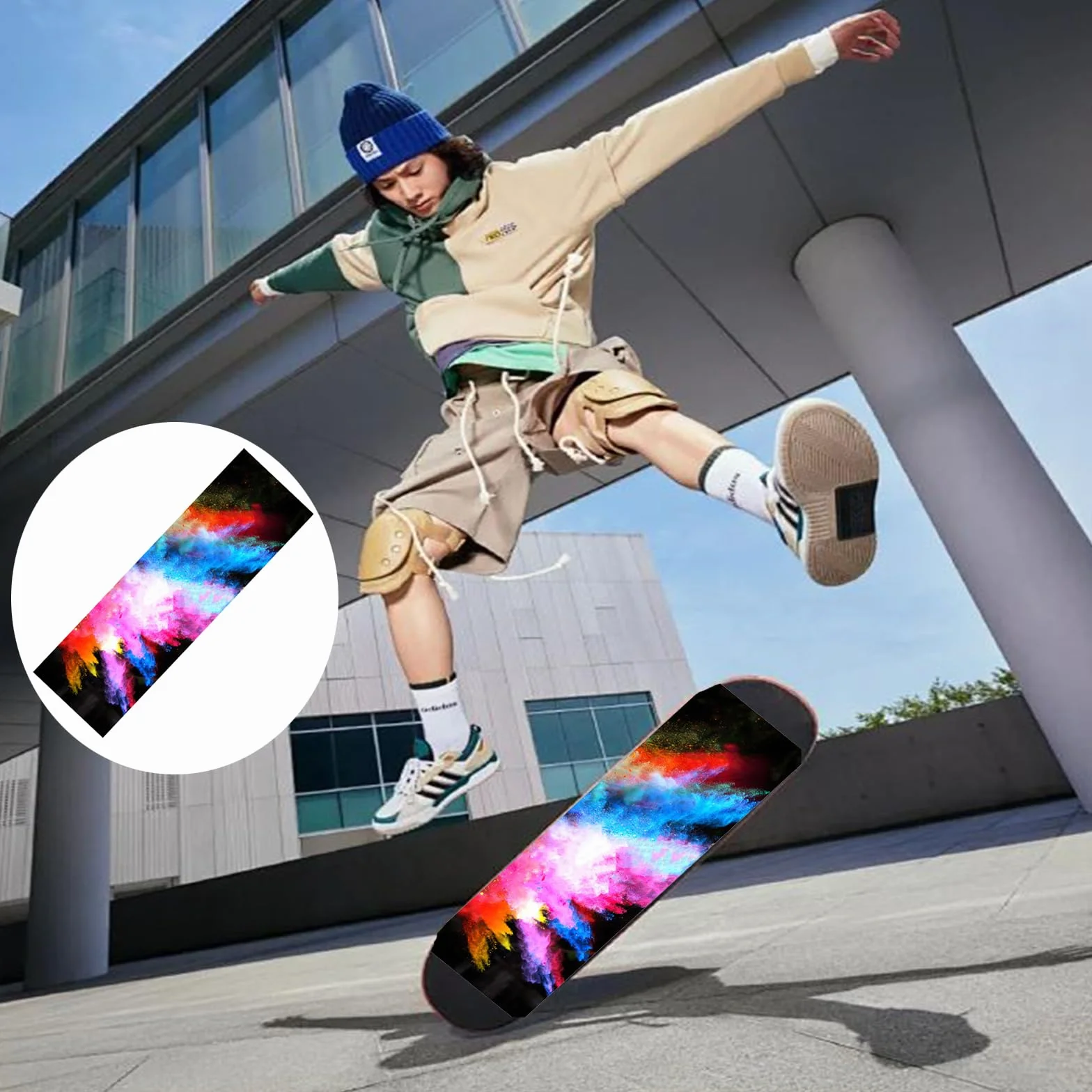 Griptape per Skateboard Carta Vetrata Antiscivolo Longboard Accessori