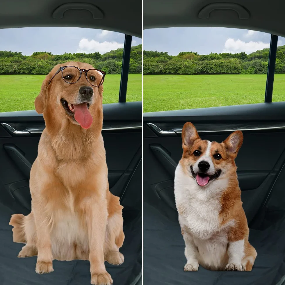 Gvolatee Coperta protettiva per cani, impermeabile,resistente ai graffi per sedile posteriore dell'auto, facile da pulire, universale