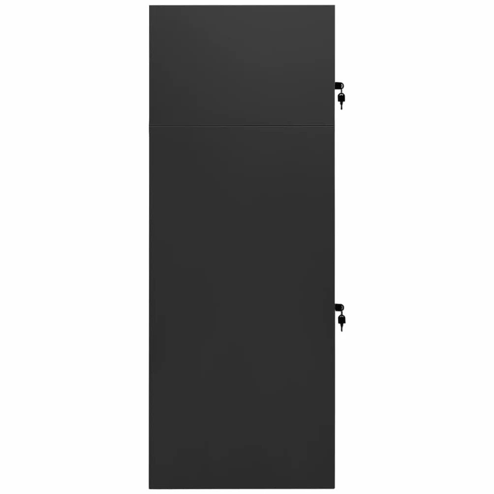 vidaXL Armadietto per Sella Antracite 53x53x140 cm in Acciaio