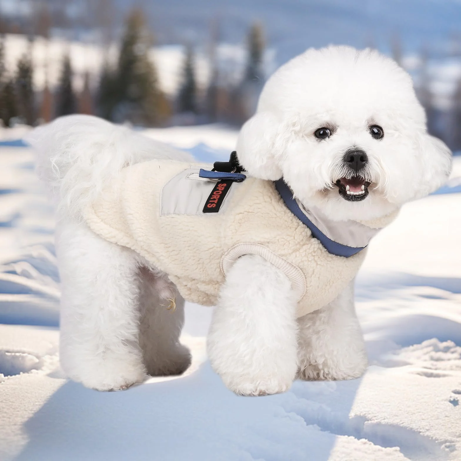 FEimaX Cappotto Invernale Giacca in Pile Caldo per Cani Piccola e Media Taglia
