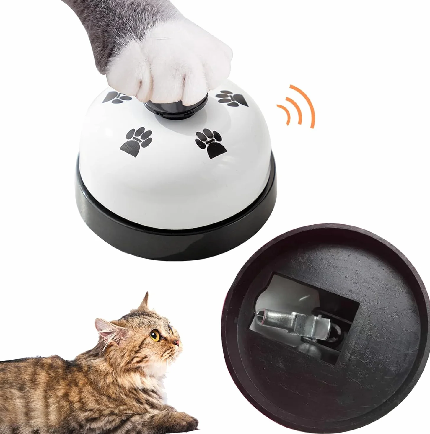 Campane per Cani,2 Pezzi Campanelli per Animali Domestici,Campane da Allenamento per Animali Domestici per Vasino per Cuccioli per Addestramento e Comunicazione
