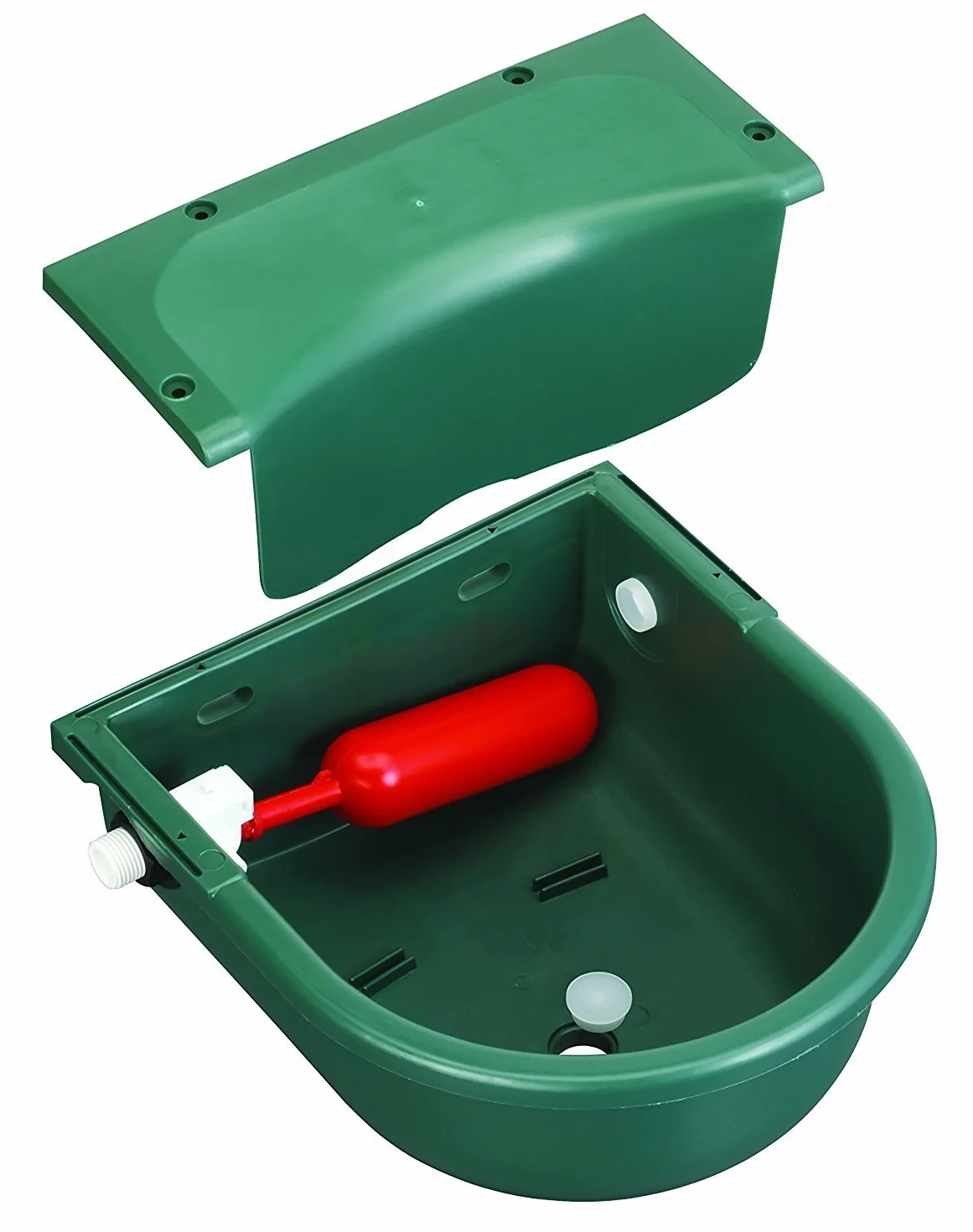 Umbria Abbeveratoio in plastica a Livello costante con Tappo per Pulizia. capacità: 3 Litri Equitazione, Cavallo, Cavalli.