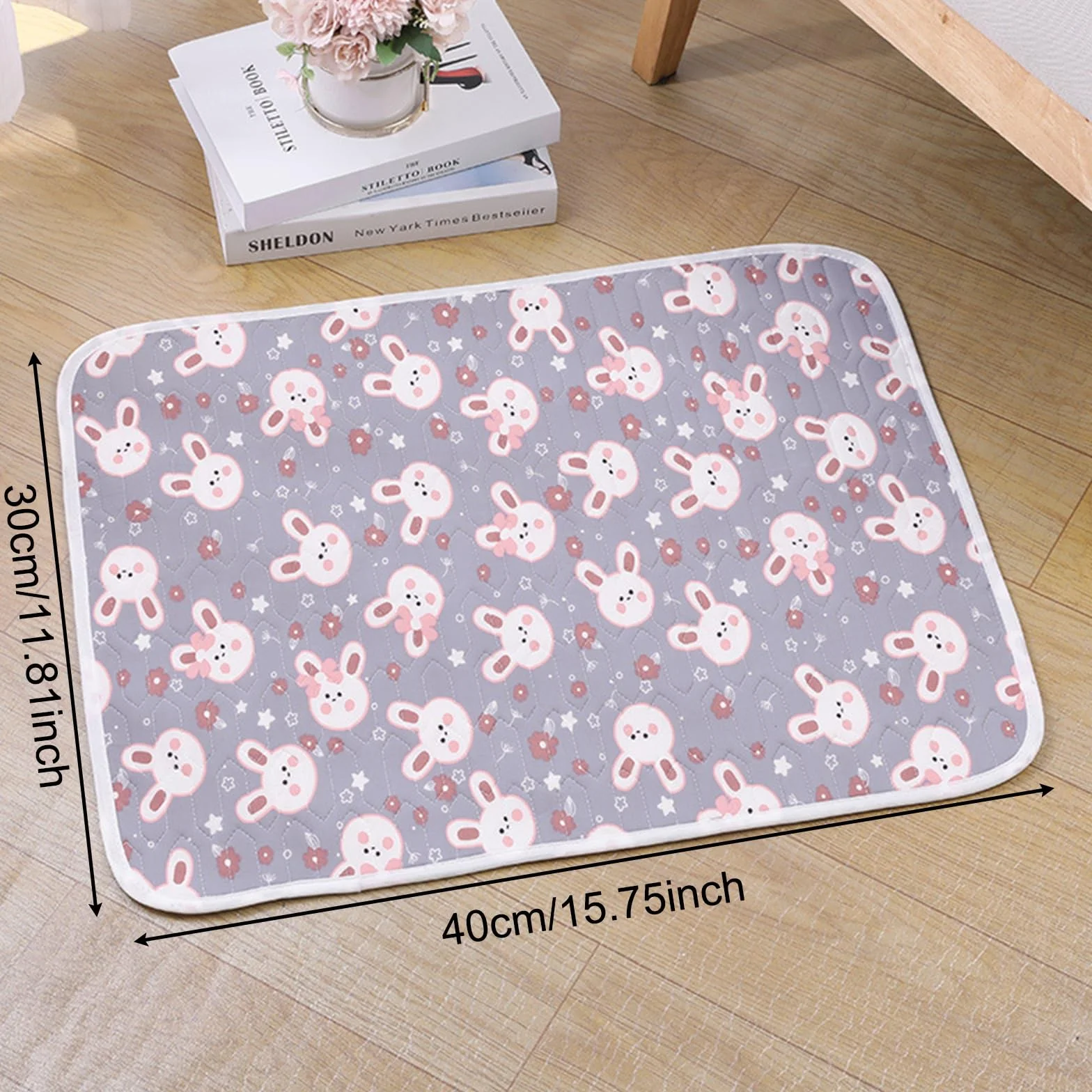 2Pcs Tappetino Refrigerante per Coniglio, 40x30cm Tappeto Refrigerante per Coniglio, Tappetino Rinfrescante per Conigli, Cincillà, Criceto Porcellino d'India e Altri Piccoli Animali Domestici
