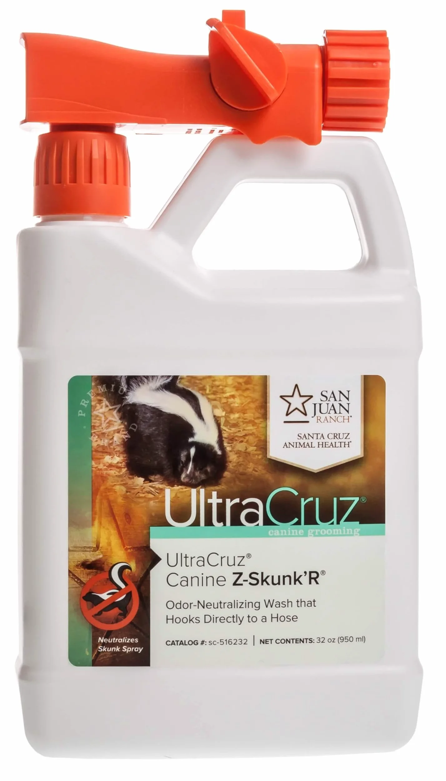 UltraCruz Shampoo per Cani Z-Skunk'R per Cani, 0,9 l con Applicatore da Viaggio