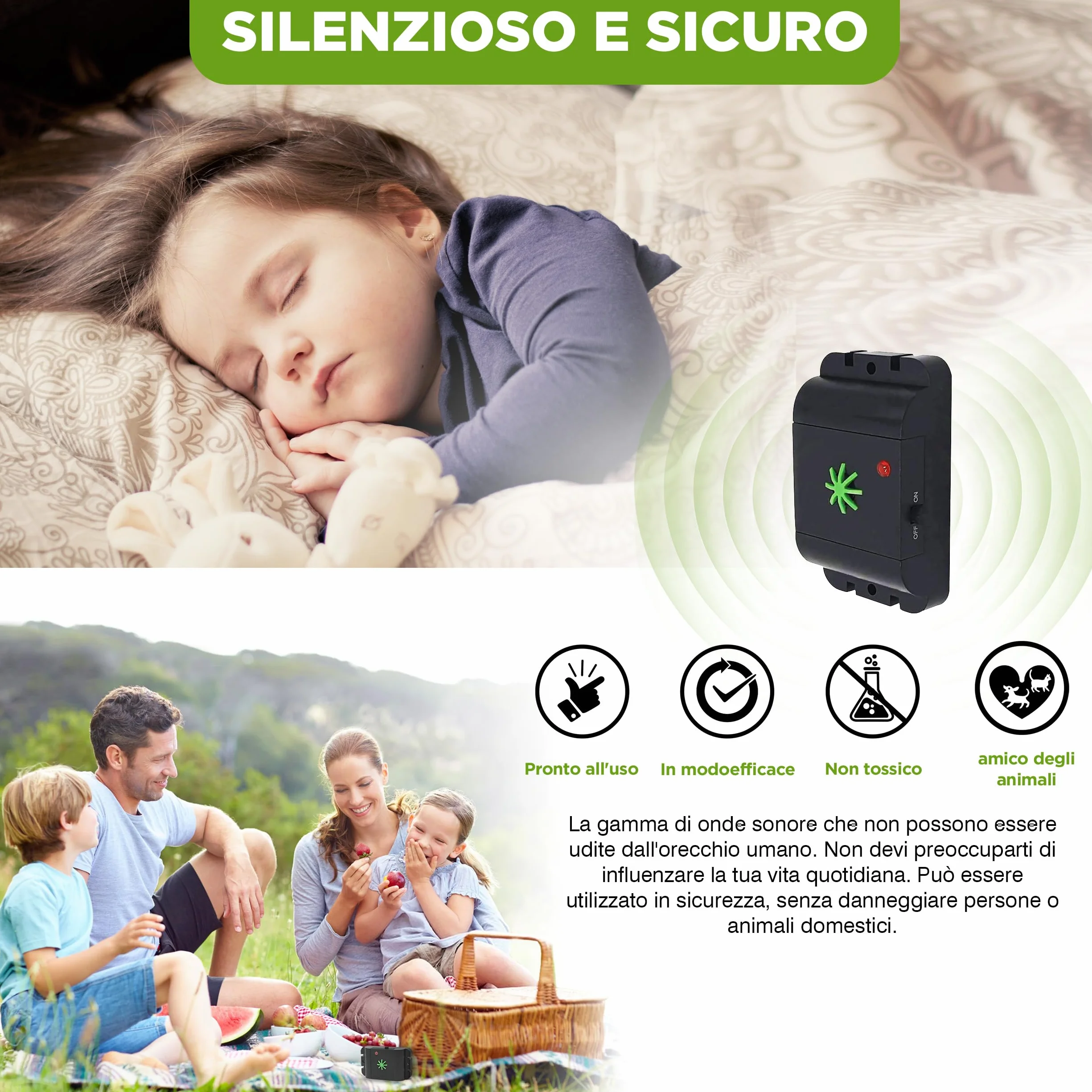 ISOTRONIC repellente animali ultrasuoni gatti cani dissuasore fienile giardino auto garage batteria raggio 40m² 3 pezzi efficace esterno interno protezione difesa mobile impermeabile stop parassiti