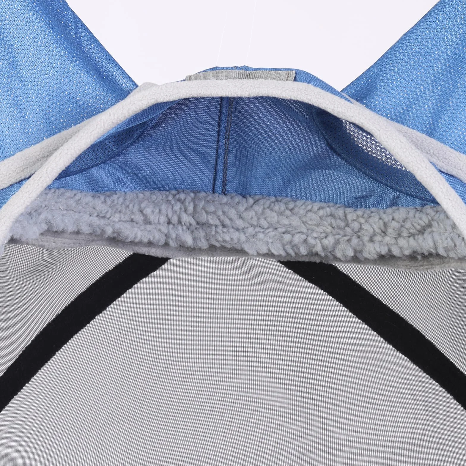 Harrison Howard CareMaster Pro Maschera antimosche a mezza faccia in pile a maglia fine luminosa resistente ai raggi UV color acquamarina L Full Size