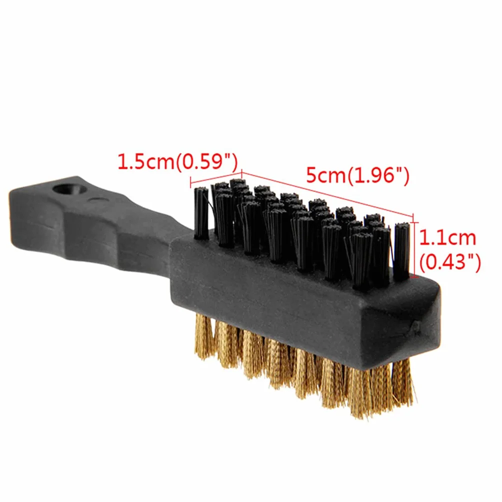 Double Side Golf Brass Nylon Club Head Cleaner Brush Cleaning Tool Kit