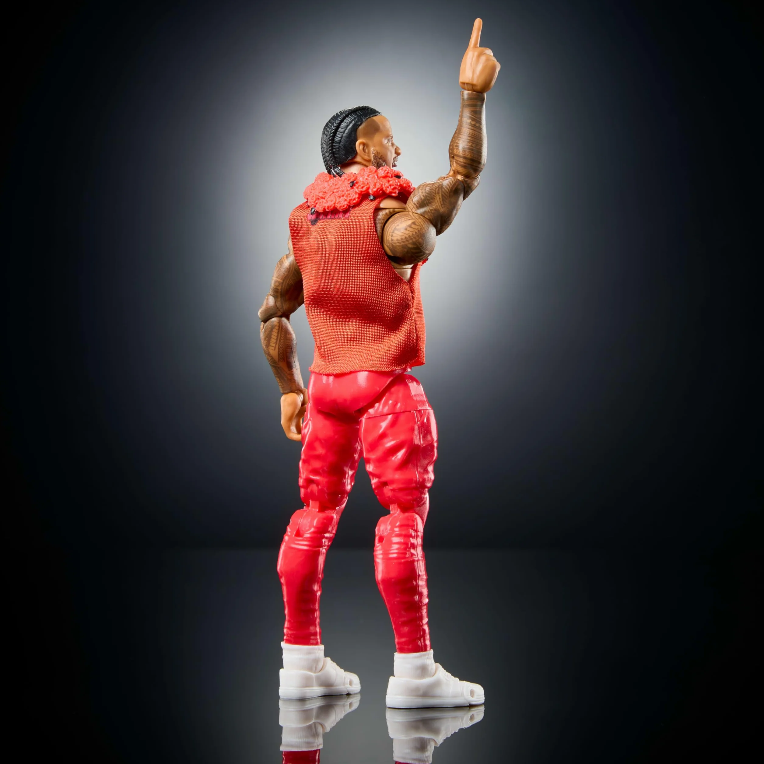 Mattel WWE Ultimate Edition Action Figure Jimmy USO 6" da collezione, teste e mani intercambiabili, 30 punti di articolazione