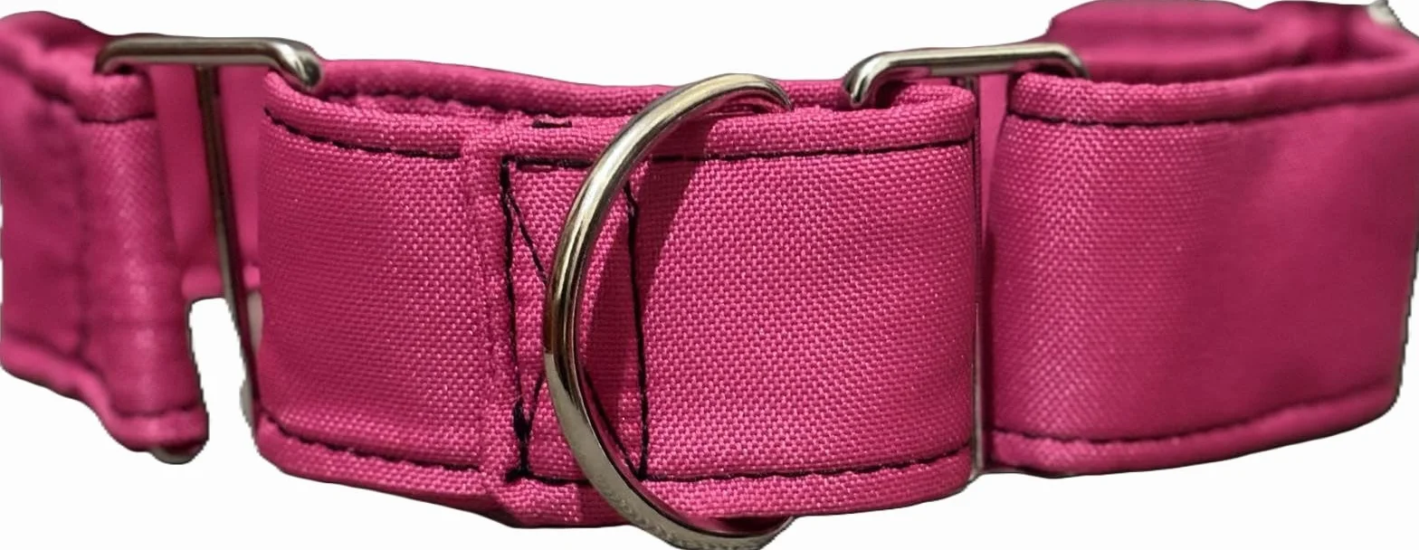 Khan Martingala collare per cani idrorepellente rosa L 40-55cm