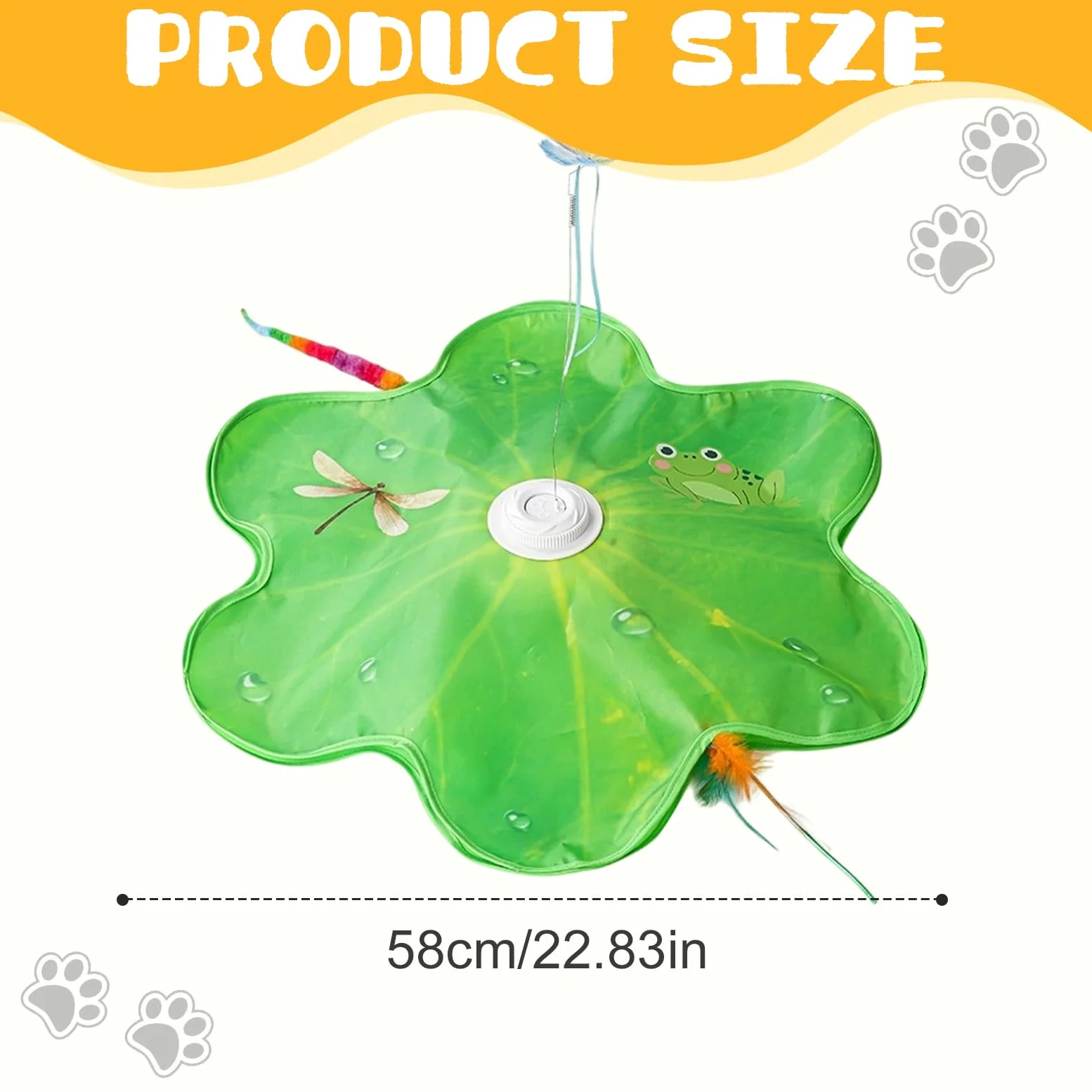 TWSOUL Giocattolo elettrico per gatti da interni, gioco interattivo con molla automatica, suoni degli uccelli e ricarica USB, giocattolo per gatti e gattini, verde