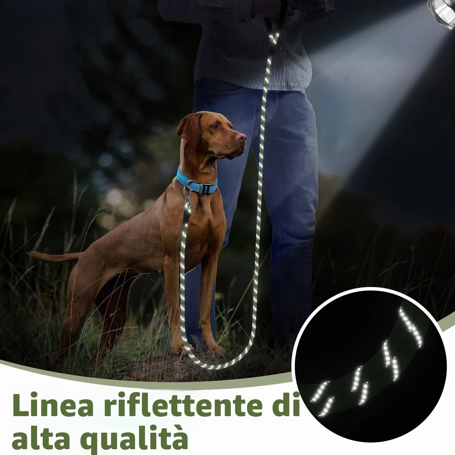 X XBEN Guinzaglio Addestramento per Cani,1,5M 2M 3M 5M 6M 10M 15M 20M 25M 30M Resistente e Durevole Guinzaglio,Lunghina per Cane con Gancio di Sicurezza e Maniglia Imbottita,per Tutti i Cani