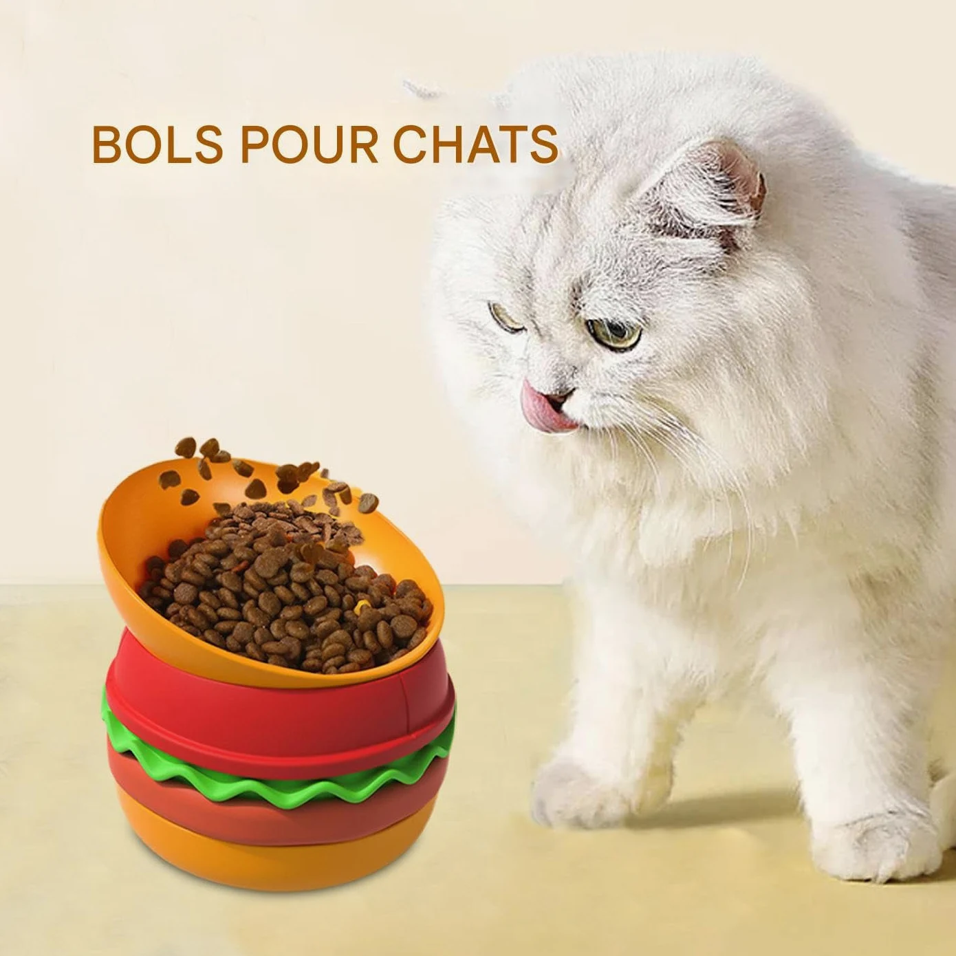 per cani che mangiano lento, per gatti con mangiatoia lenta, ciotole per | cani di taglia media | Hamburger Design Interactive Maze Great Treat Dispensher Dispensver per