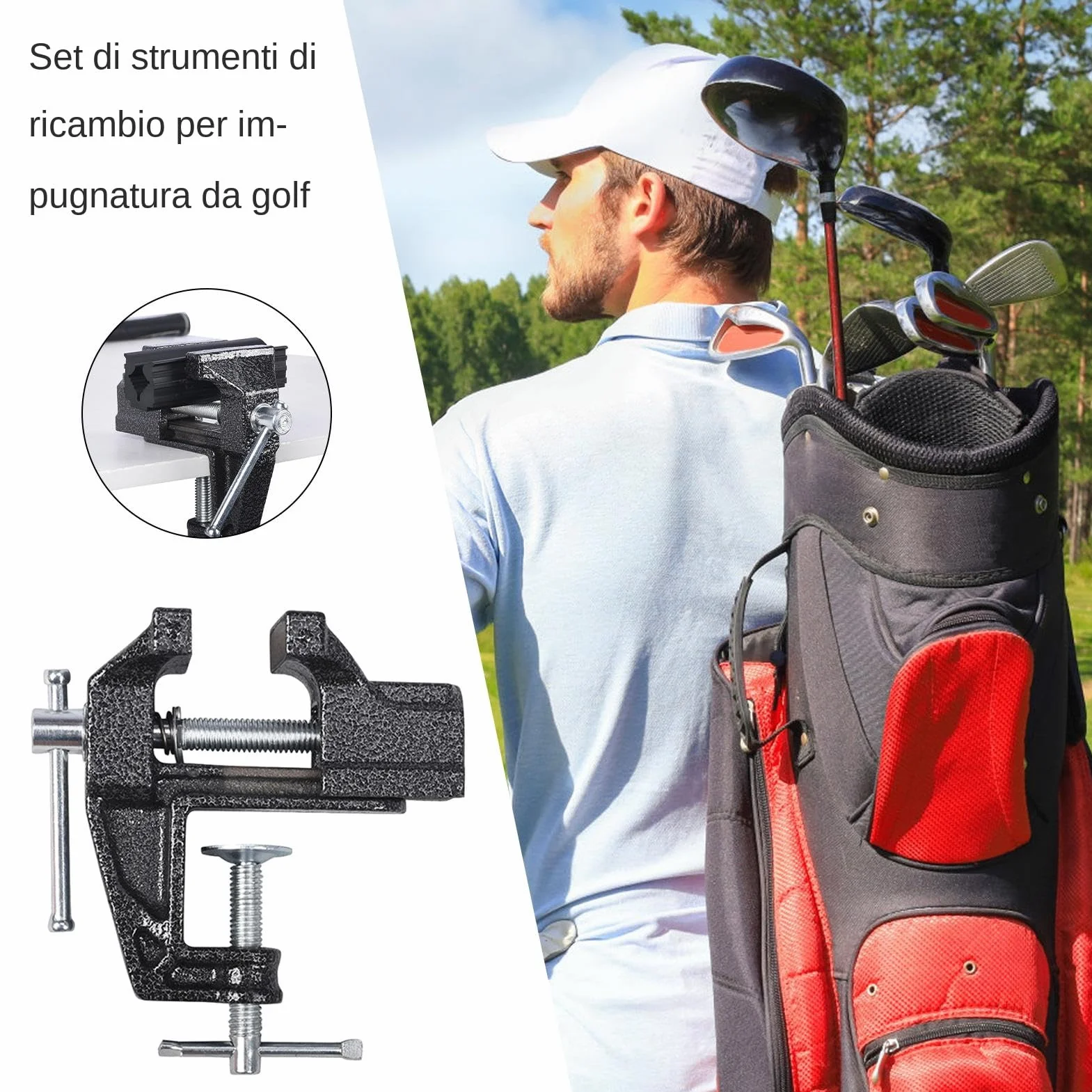 Kit Rigrip Golf 4 Pezzi Impugnature per Reimpugnatura Mazze Donne Asta Carbonio