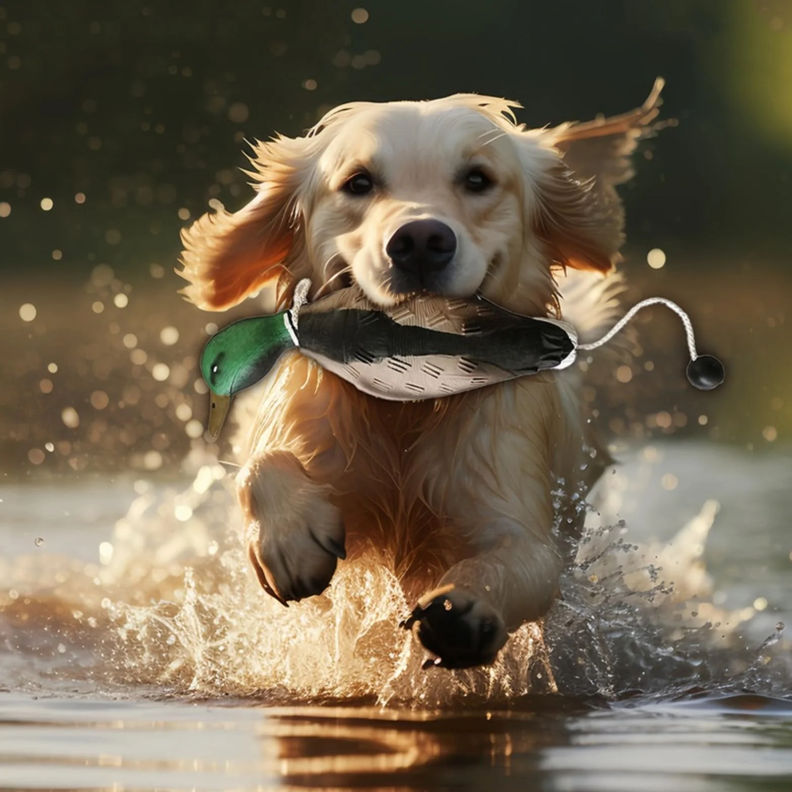 Galleggiante, Lancio a Lungo Raggio, Gioco Classico per Il Riporto, addestramento Cuccioli e da Caccia. Dummy Pistola per addestramento Cani con levetta per lanciare Il Cane, per addestramento