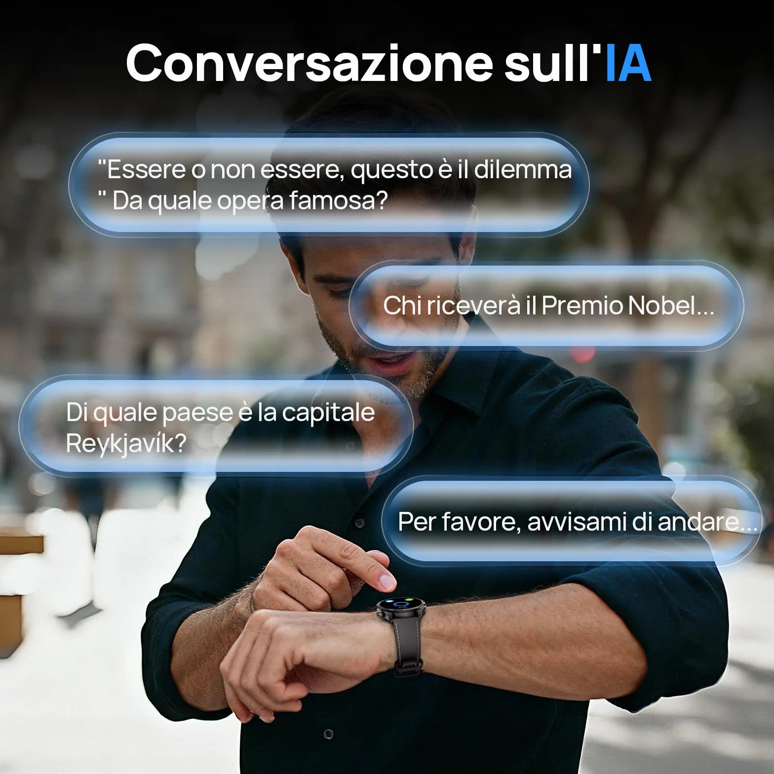 Mibro WATCH GT GPS Smartwatch per uomo donna con 1,43" AMOLED,Assistente intelligente,Chiamata Bluetooth,Design Elegante,100+ Sportivo e 5ATM, Autonomia 8 Giorni, Notifiche,iOS e Android