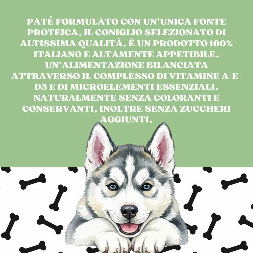 Monge Monoprotein umido cane gusto SOLO CONIGLIO formula grainfree | 12 vaschette da 150 grammi l'una.