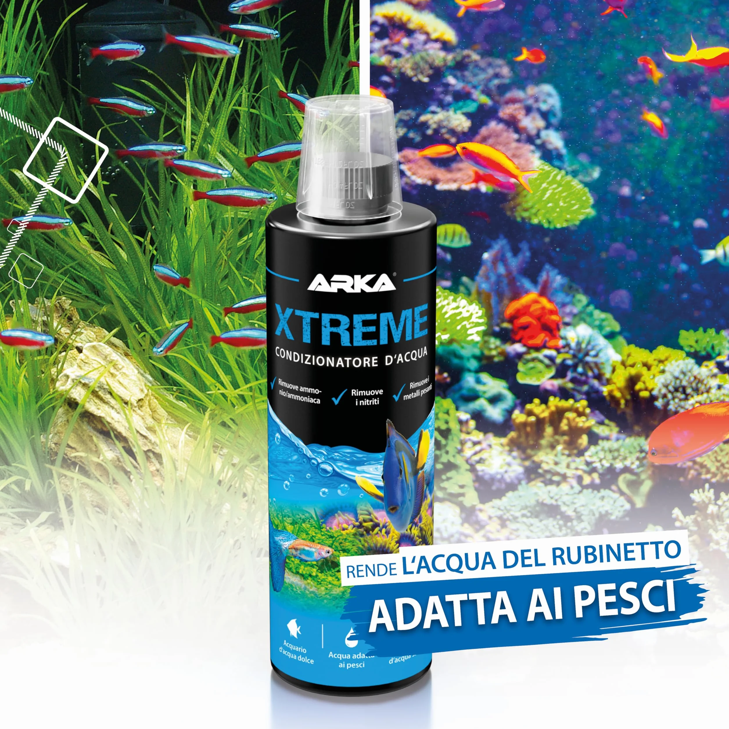 MICROBE-LIFT Xtreme Condizionatore acqua acquario 118 ml – rimuove cloro, ammoniaca e nitriti – neutralizza metalli pesanti