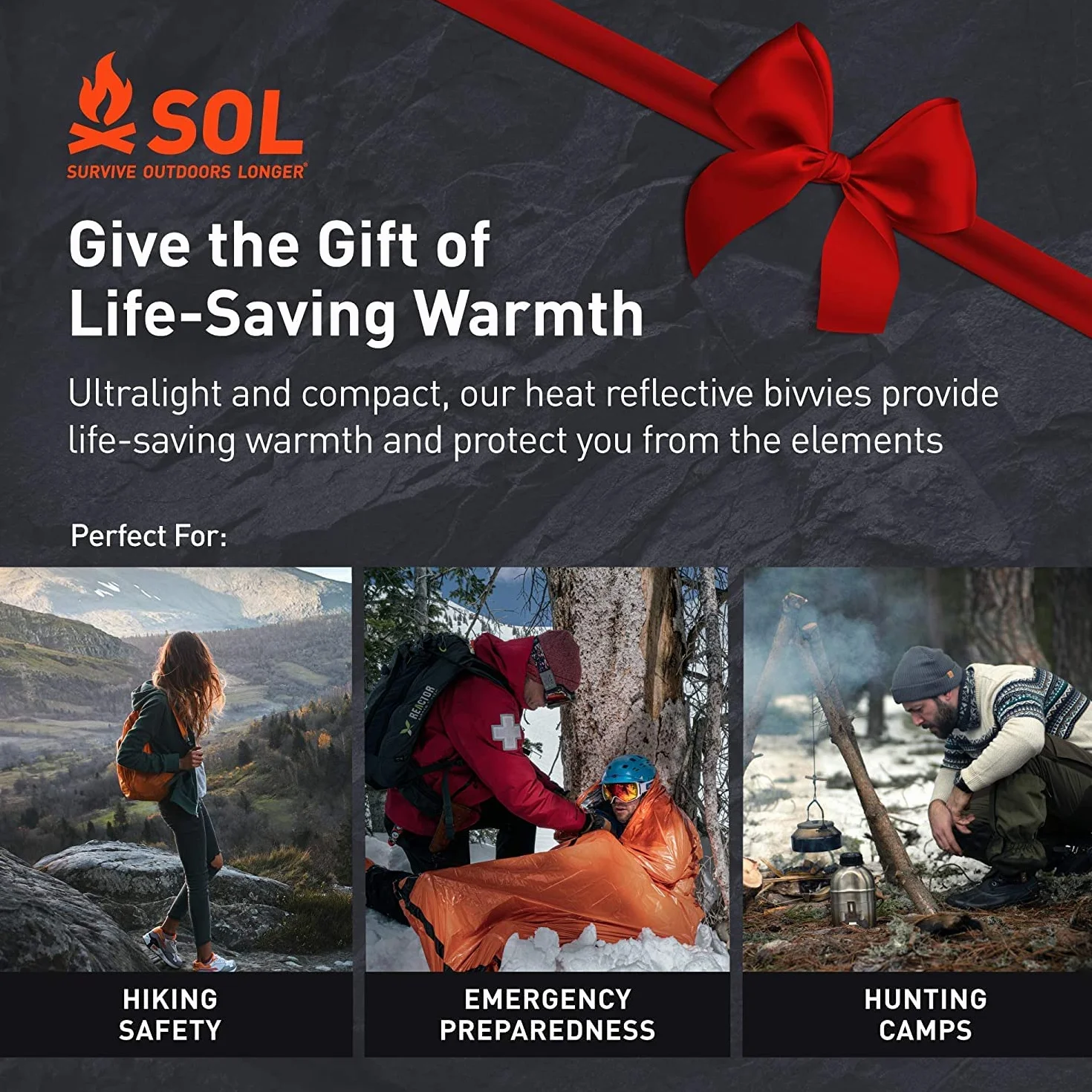 Sol Copertura Sopravvivenza Outdoors Longer Escape Bivvy