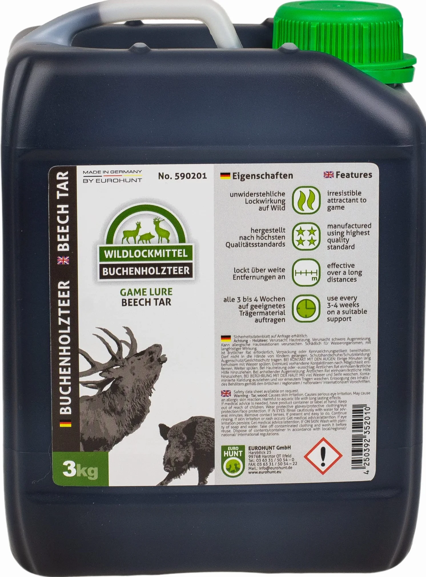 Eurohunt 590201 Catrame di Legno di Faccio, 2,5 l
