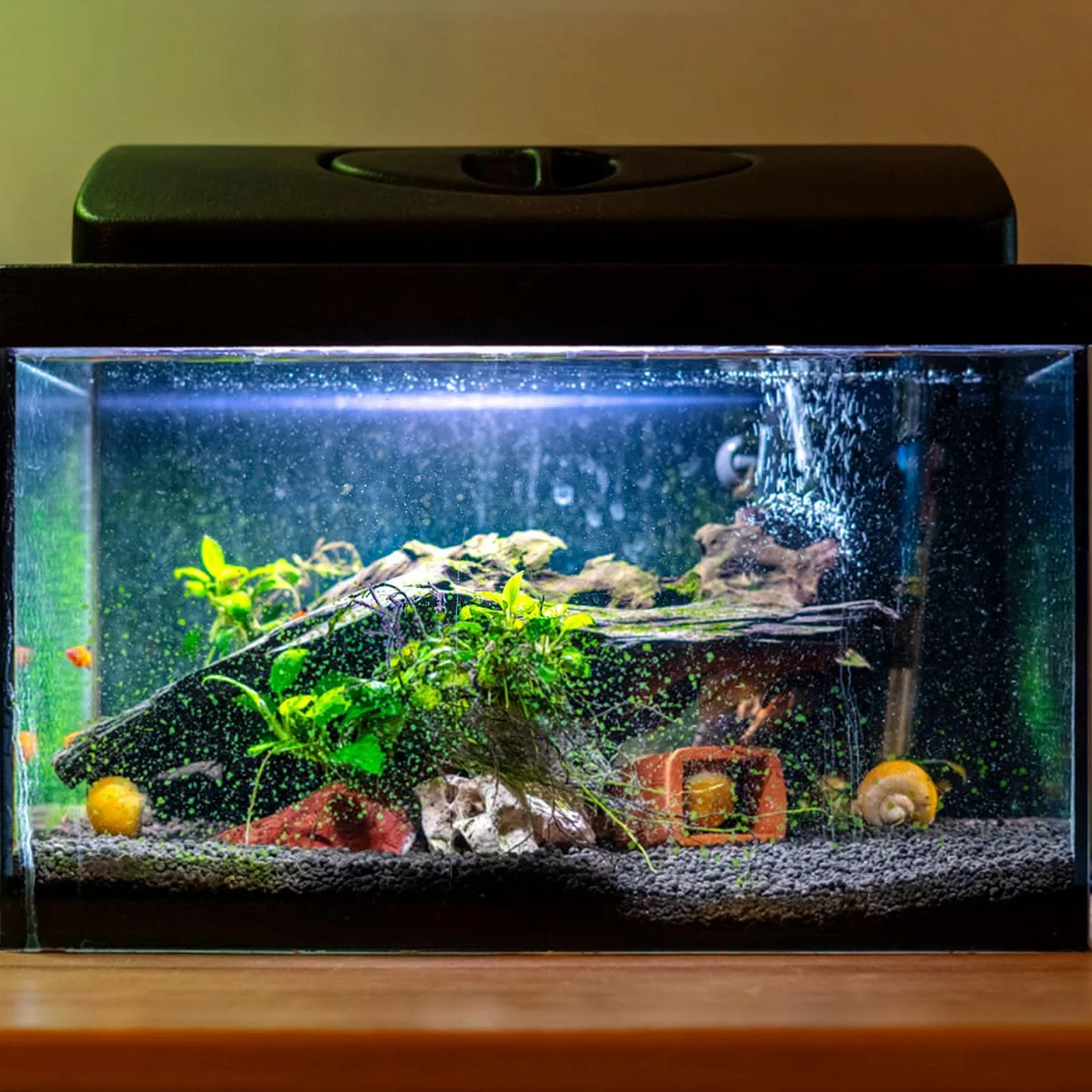 Garneck Tappetino per acquario 40 x 30 cm – ispessito – Tappetino in schiuma antiscivolo per un livellamento ottimale e una protezione del piano del tavolo – Accessori impermeabili per acquari