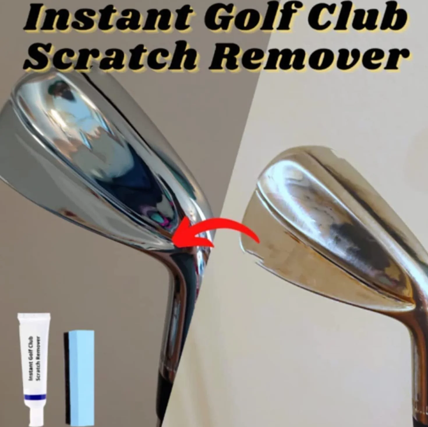 Detergente per mazze da golf con spugna (3 pezzi) rimozione graffi