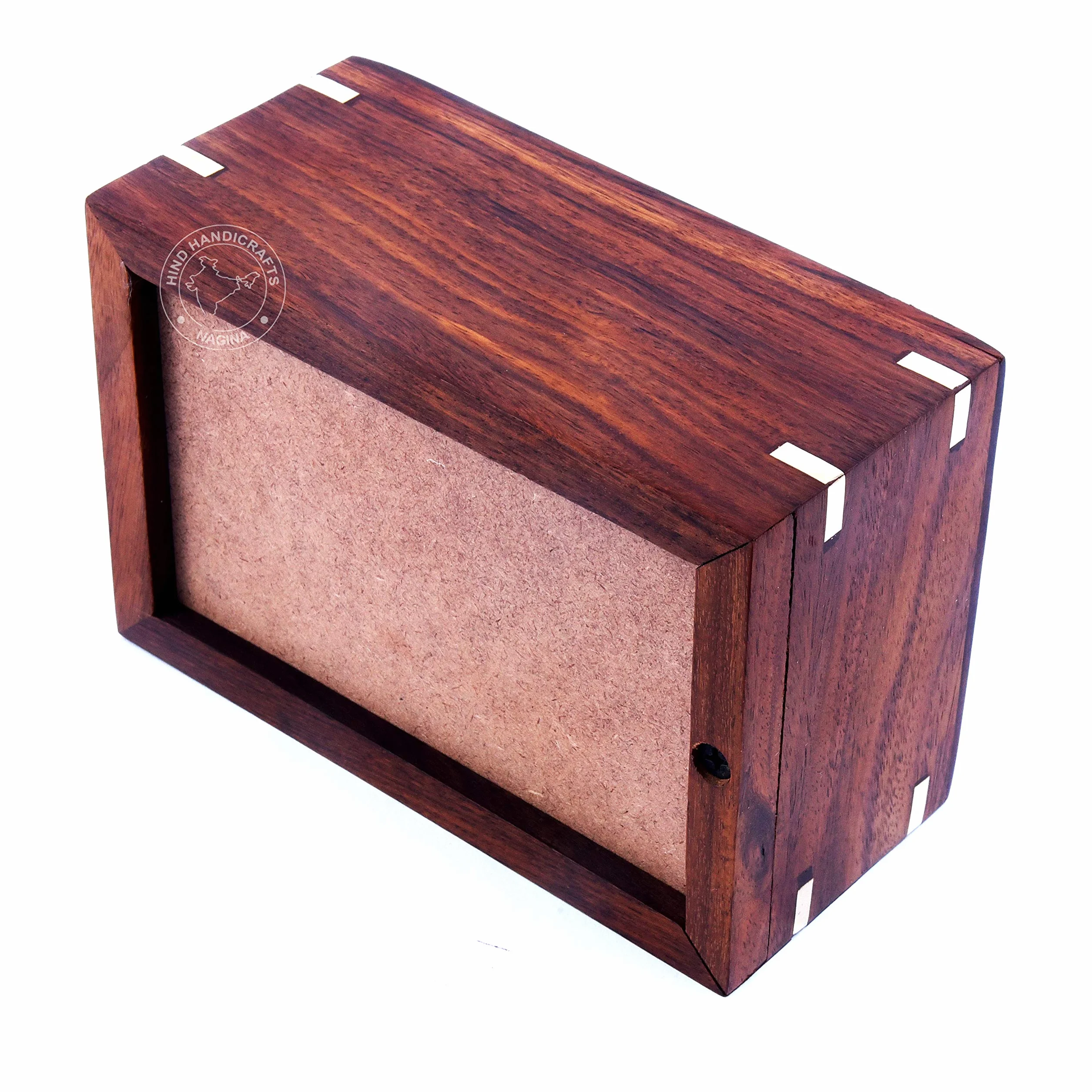 Rosewood Pet Urn Pacifica Pet Memorial urna, Photo box cremazione urna per cani, gatti, ricordi, Urna per ceneri, scatola in legno Large : 9" x 5.5" x 4.5" - 160lbs or 72kg Earthen