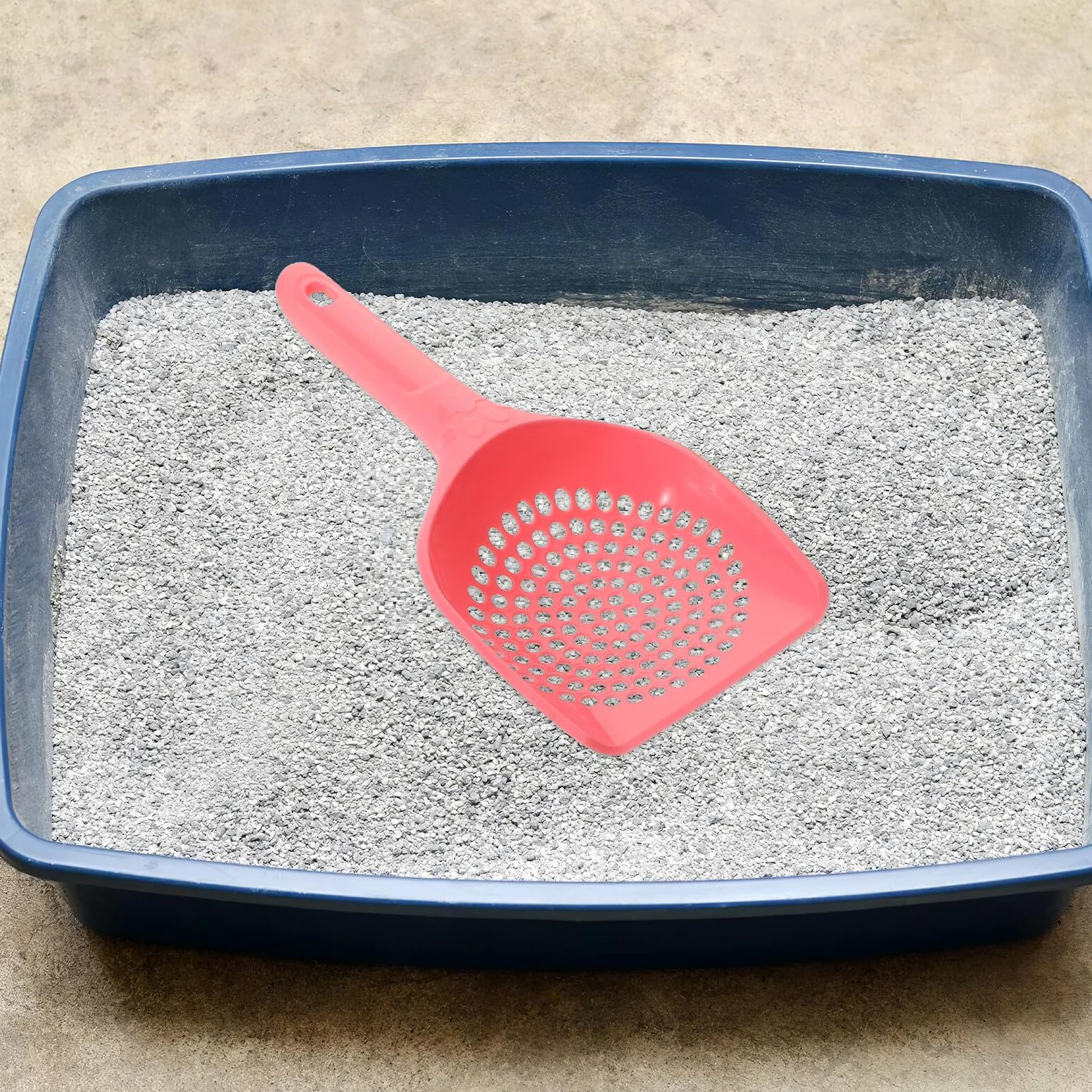 15 Pezzi Paletta Lettiera Gatti con Fori Fini per Sieve Litter Box Scoop Ergonomico in Plastica Resistente per Pulizia Veloce di Gatti e Cani Kit Raccolta Escrementi Pet