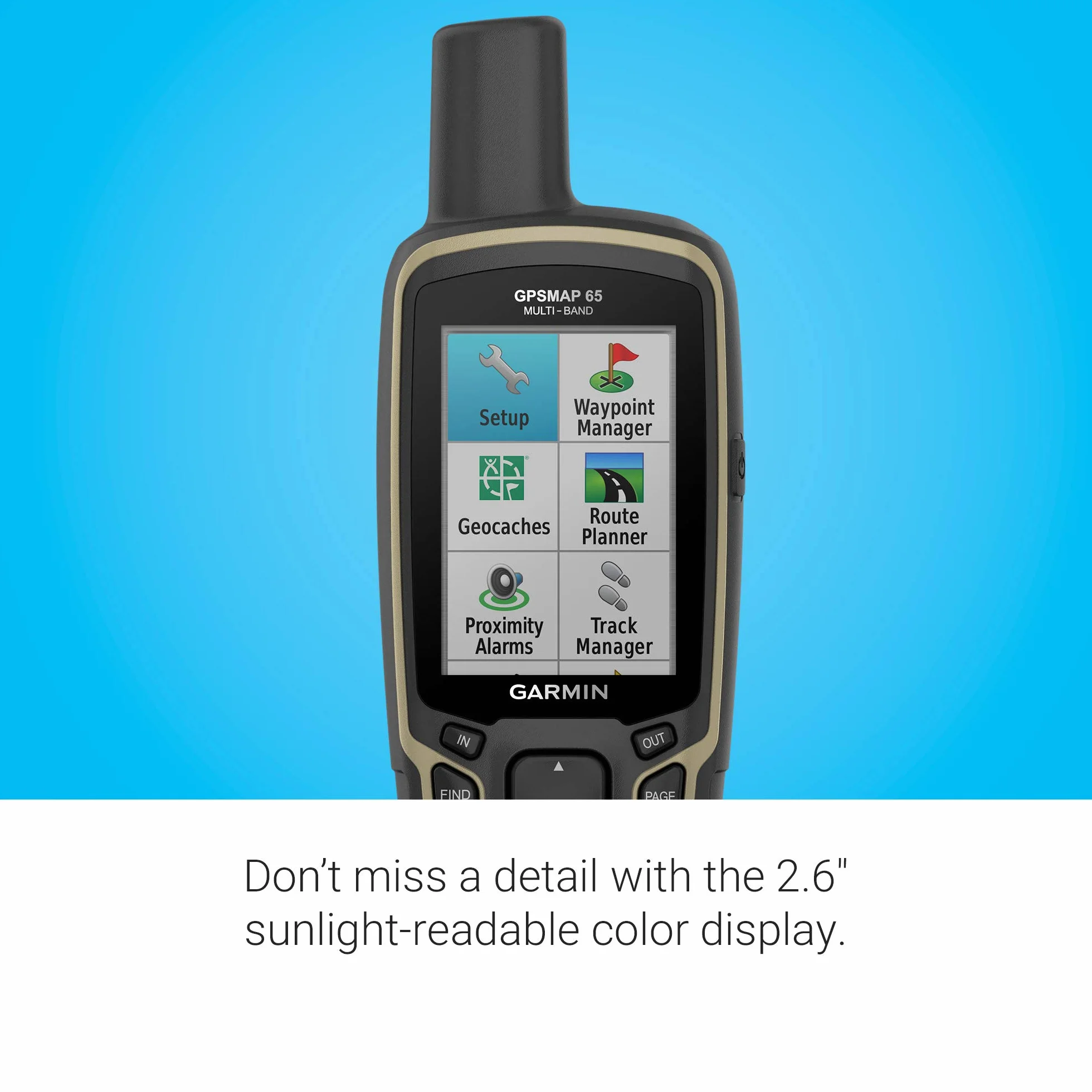 Garmin GPSMAP 65 localizzatore GPS Personale Nero 16 GB GPSMAP 65, TFT, 6,6 cm (2.6"), 36 x 55 mm, 160 x 240 Pixel, 65536 Colori, 16 GB