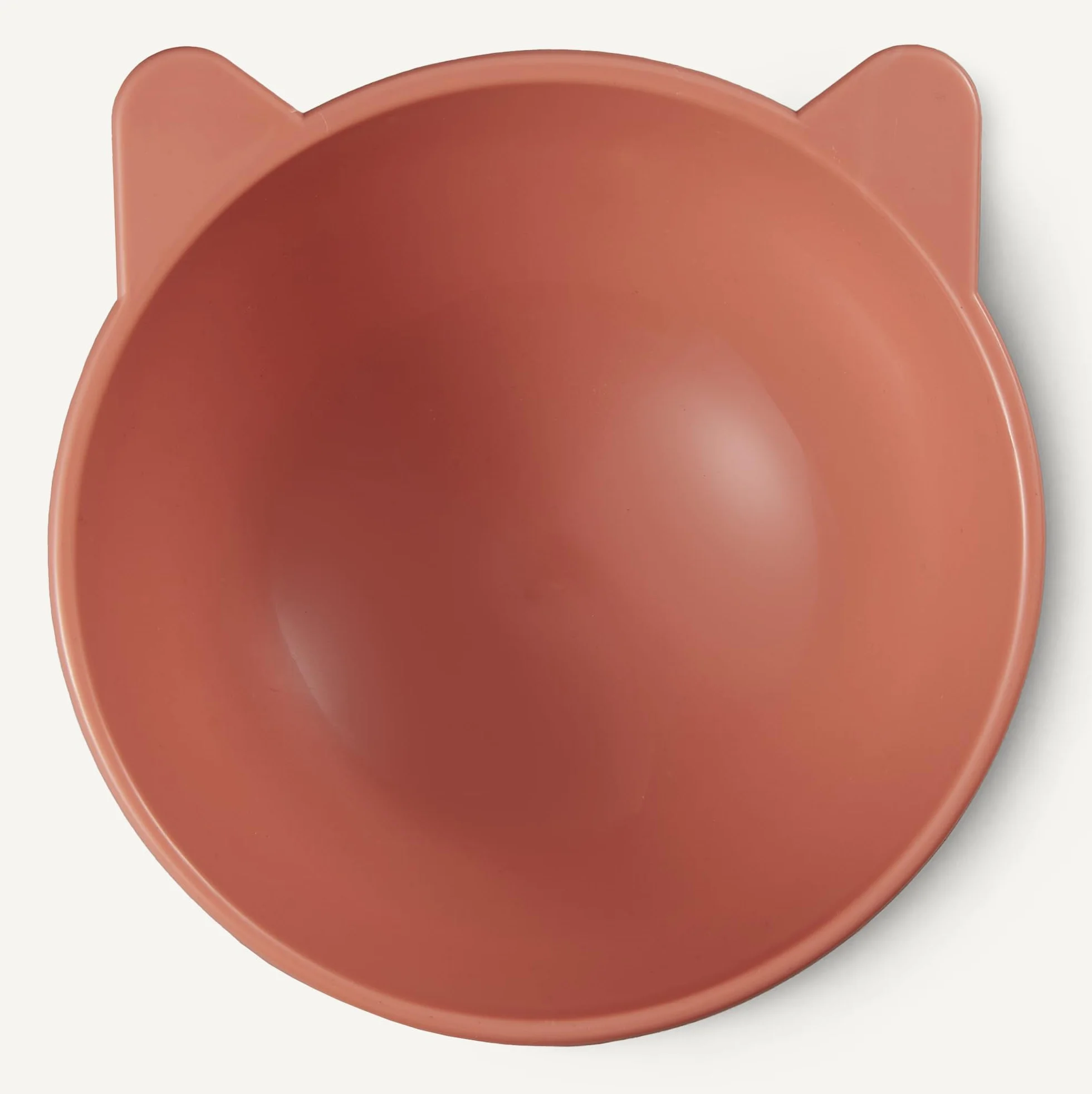 Amazon Basics, Ciotole Rialzate per Gatti, a Forma di Orecchio di Gatto, Confezione da 2, 13,2 × 13,2 × 11,4 cm, Arancione e Blu