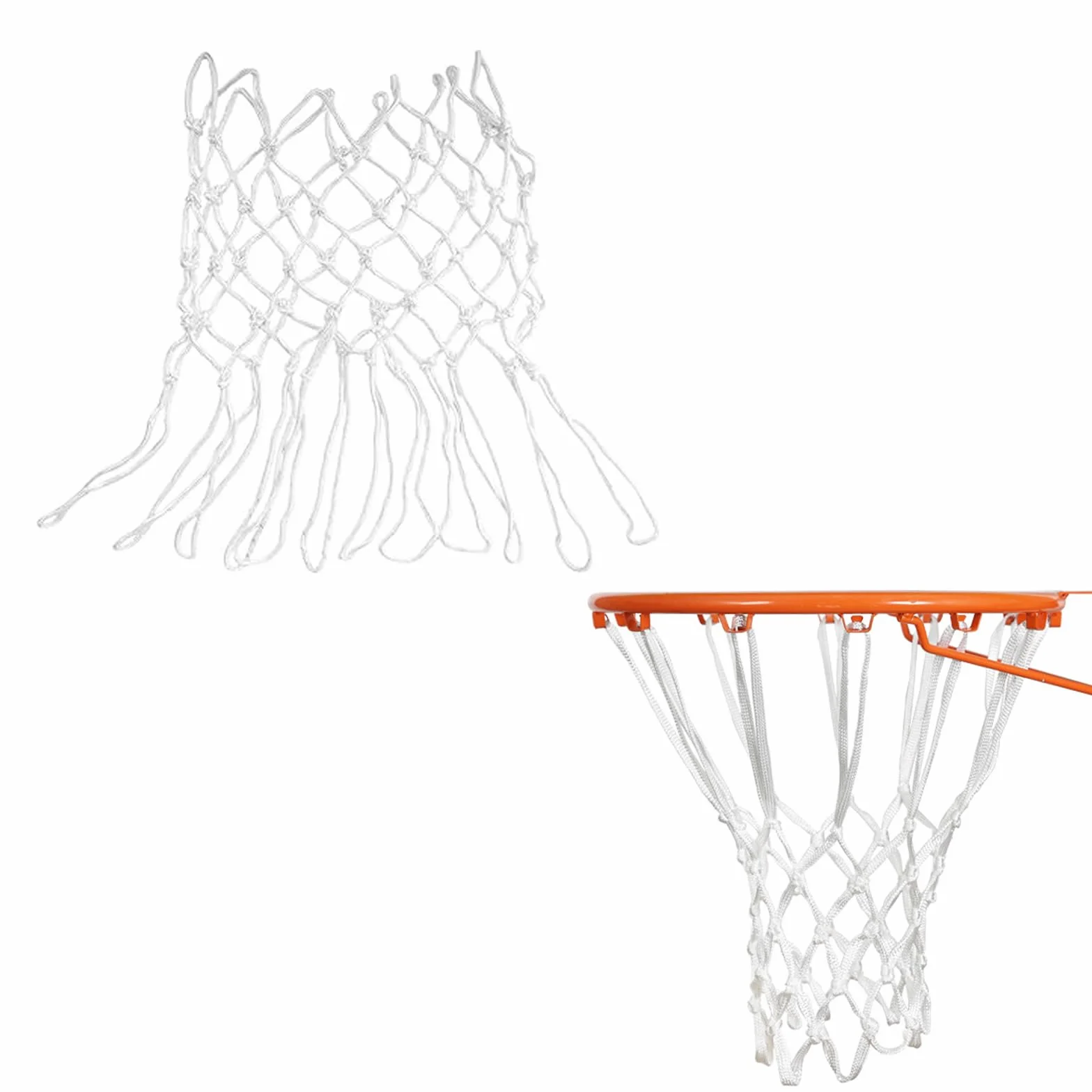 Rete da basket di ricambio 12 Passanti Poliestere Spesso