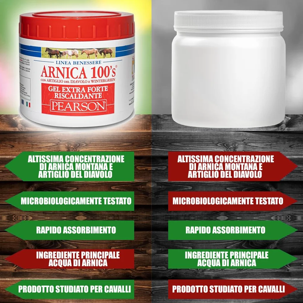 ARNICA 100's® Arnica Per Cavalli Gel Extraforte Riscaldante 500 ML