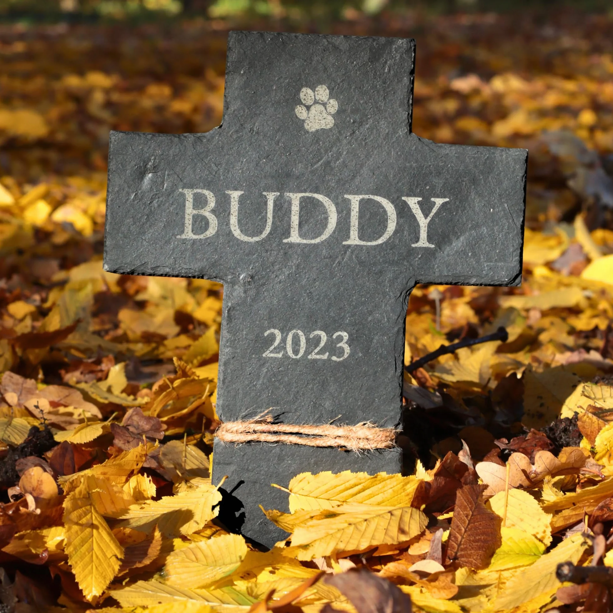 Croce per animali con incisione personalizzata, dimensioni: 30 x 20 cm, pietra commemorativa per cani, gatti e altri animali domestici, regalo funerale