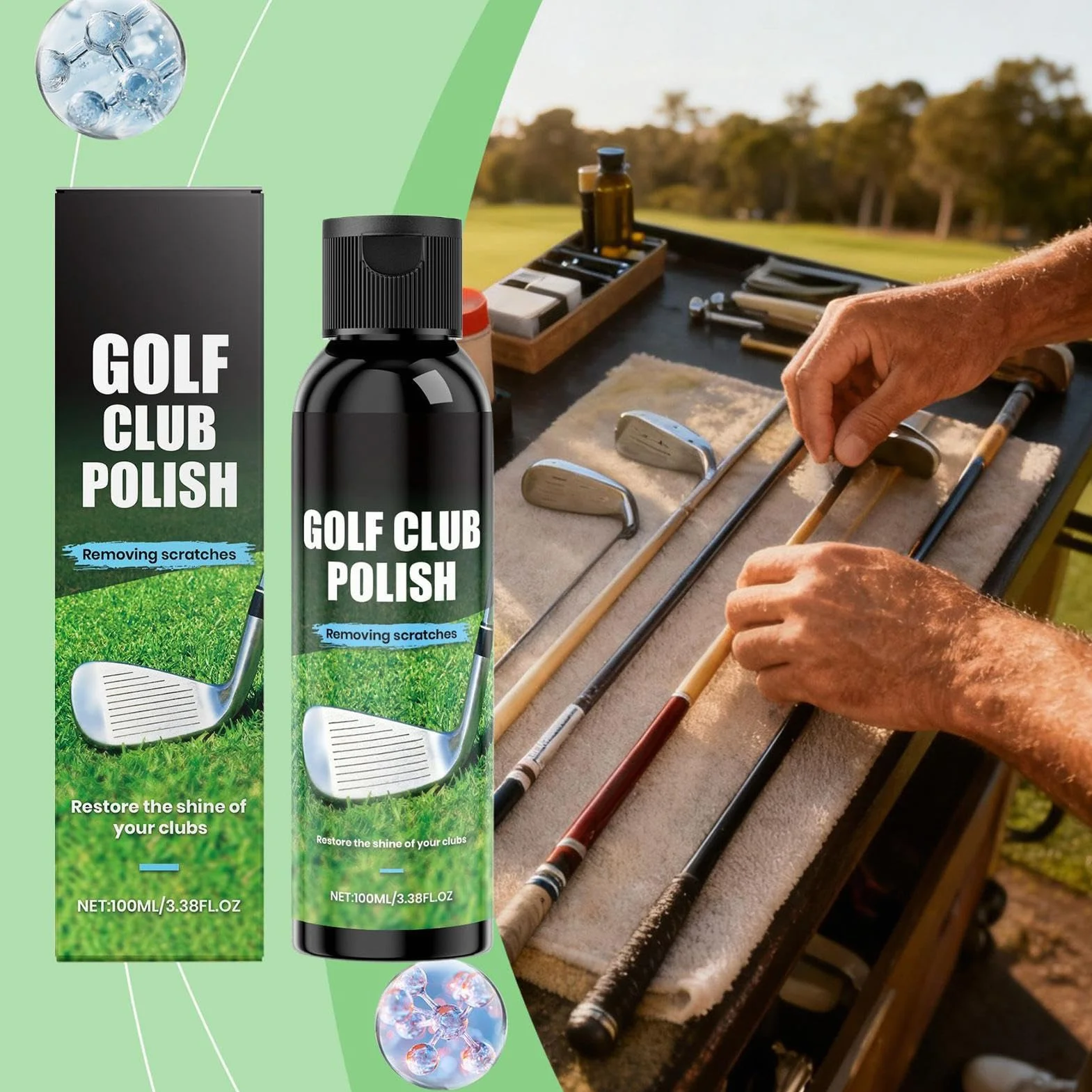 Teksome Lucido per Mazze da Golf 100ml Agente Lucidante Soluzione Manutenzione