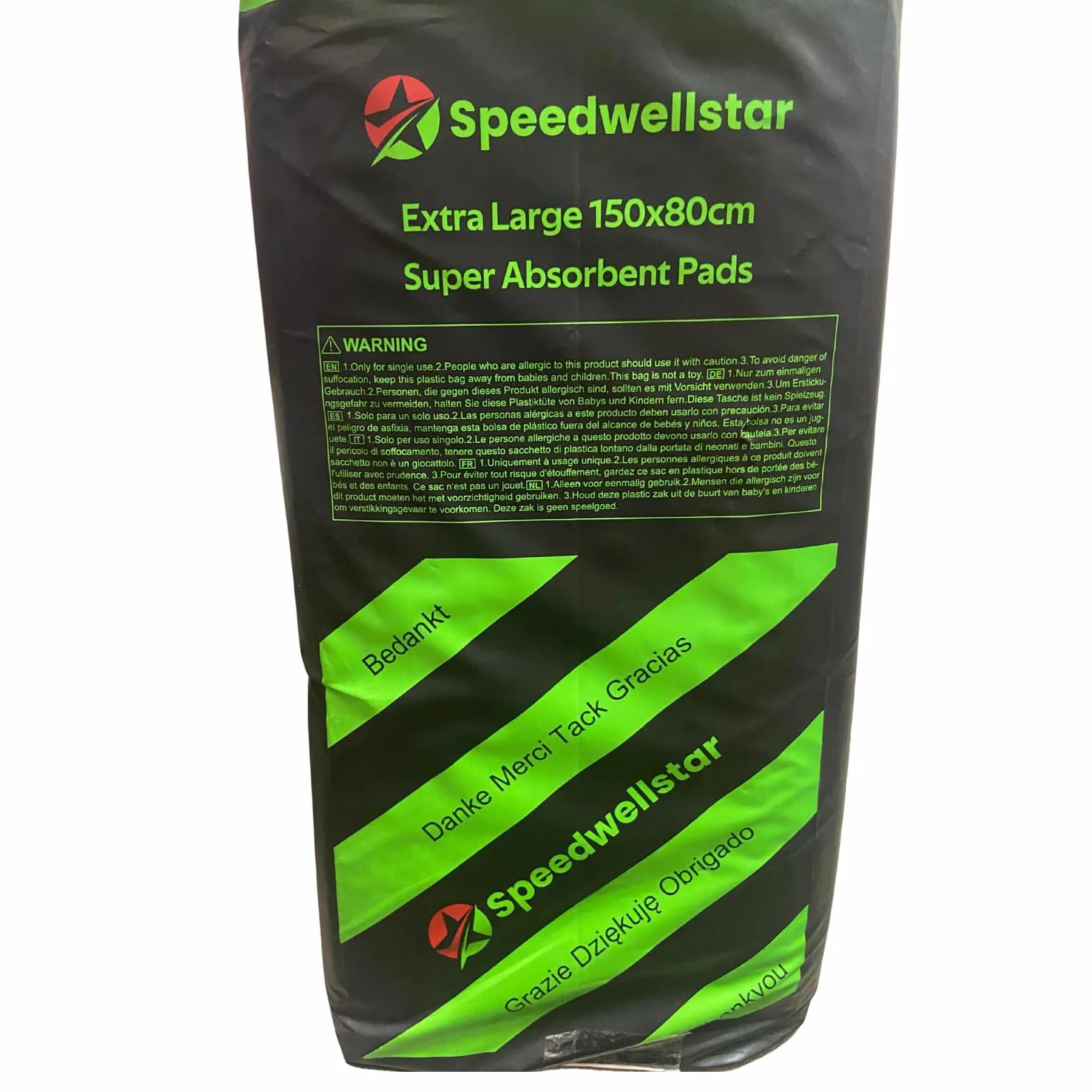 Speedwellstar Traverse per cani extra large 150x80 cm 2300 ml Grado veterinario confezione da 20