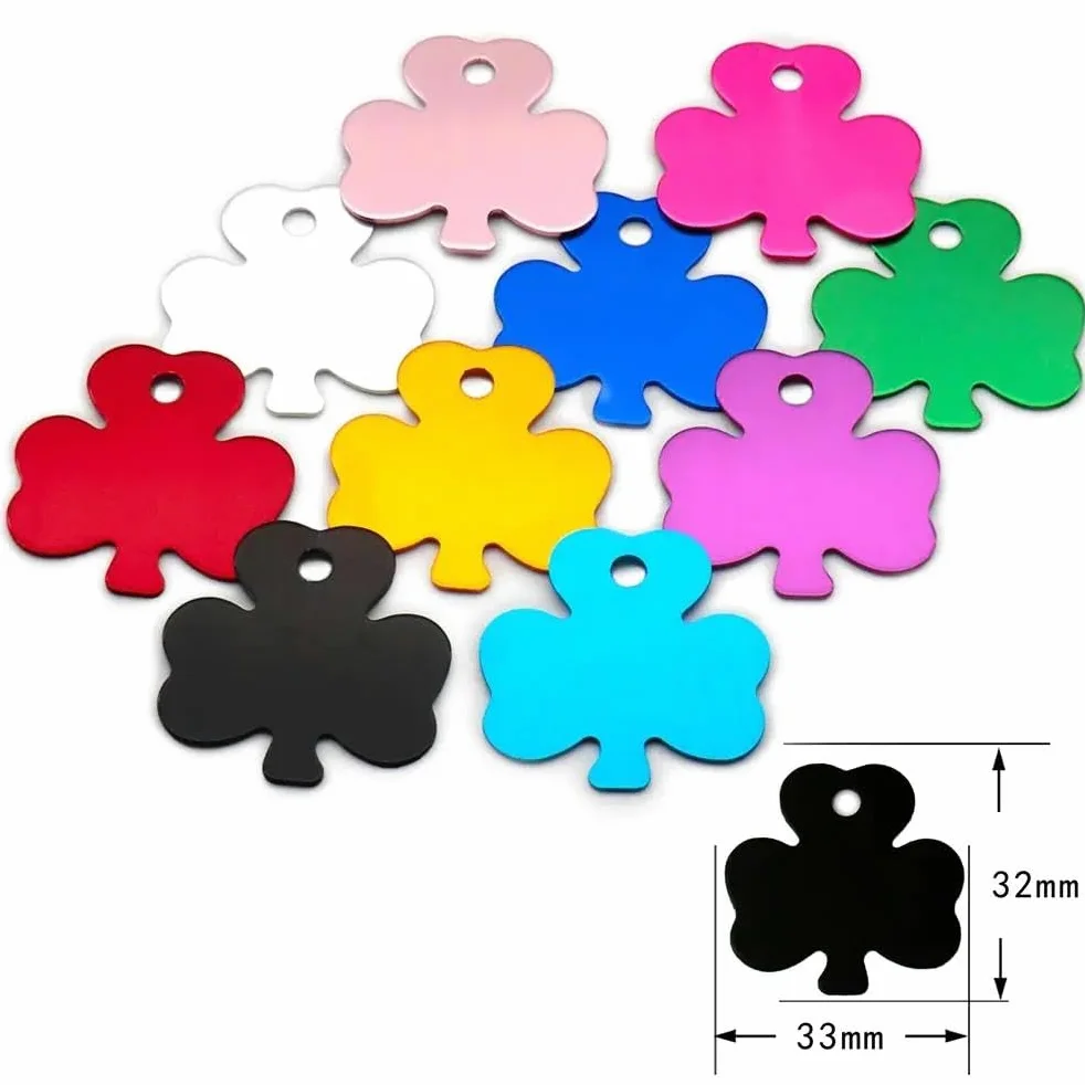 100 PZ Etichette Fai Da Te Incise Per Cani E Gatti Etichette Personalizzate Per Animali Domestici Targhette Per Animali Domestici Etichette Identificative Vuote Etichette Identificative Per Ani
