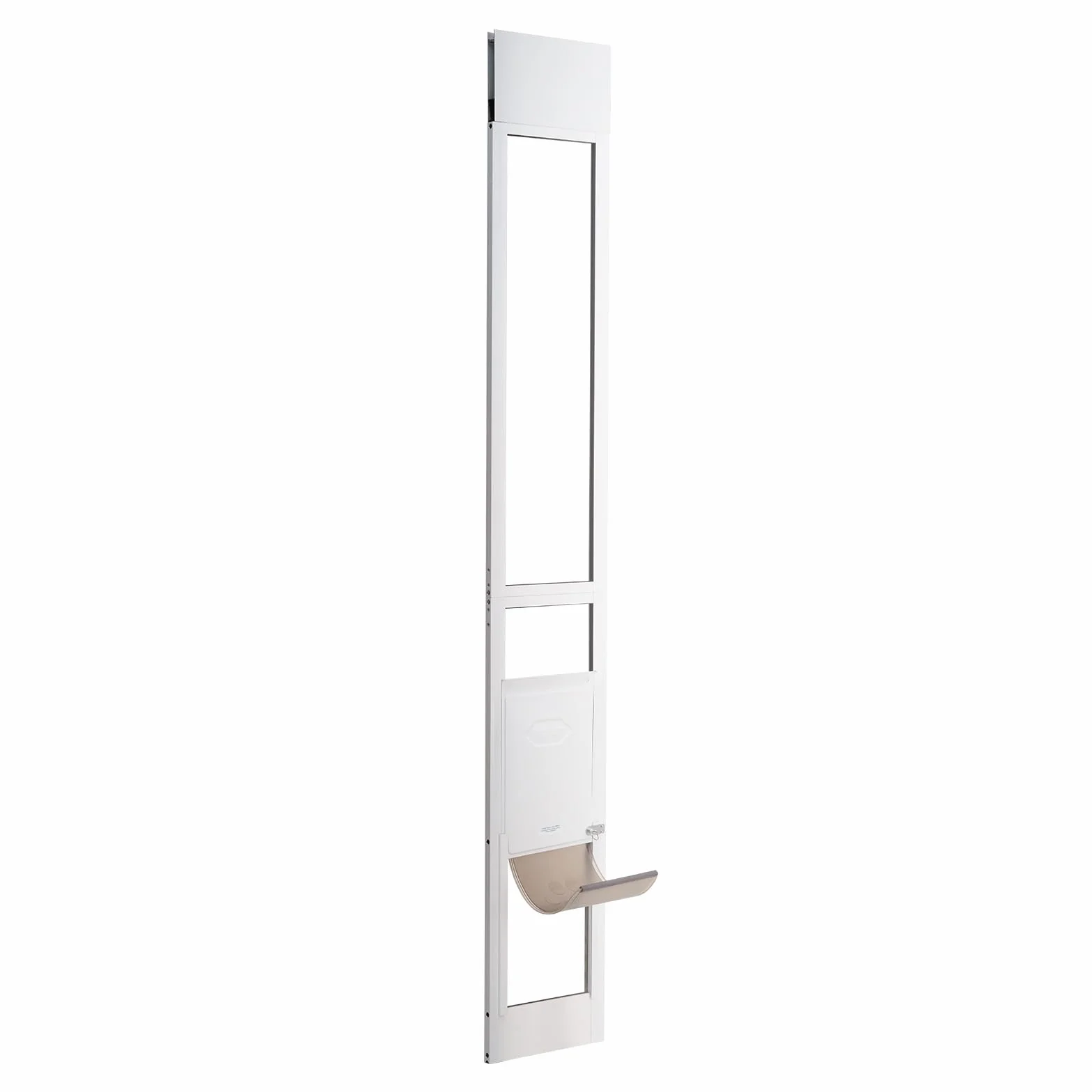 VEVOR Porta per Cani Scorrevoli in Vetro Altezza Regolabile 1927-2049mm, Vetro Temperato con Telaio in Alluminio