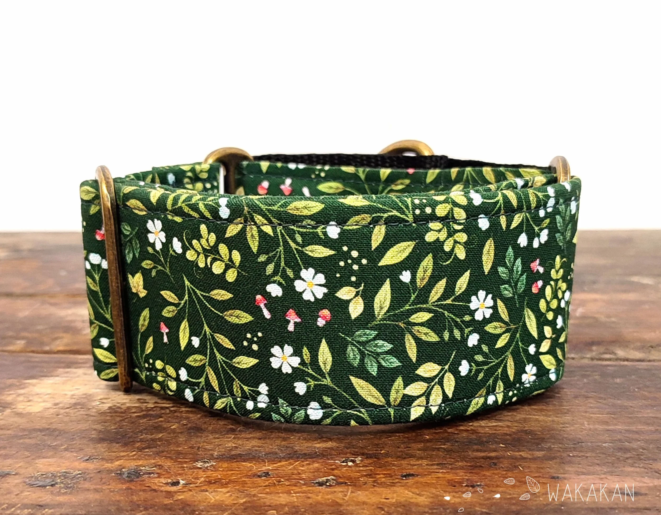 Martingale Collare per cani Green Witch Wakakán fatto a mano Spagna
