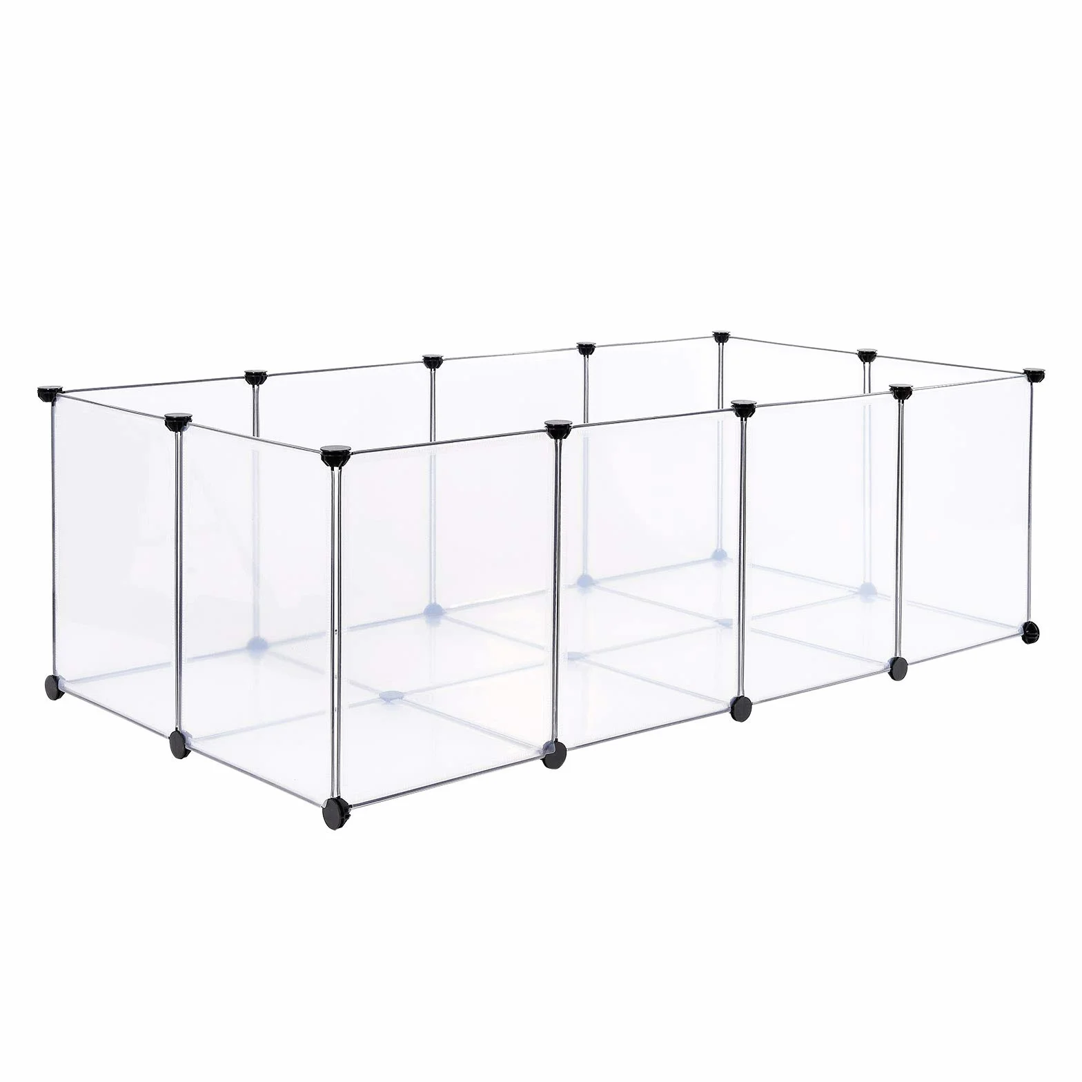 lionto Recinto plastica recinto interno modulare cancello animali piccoli 145x74x47 cm