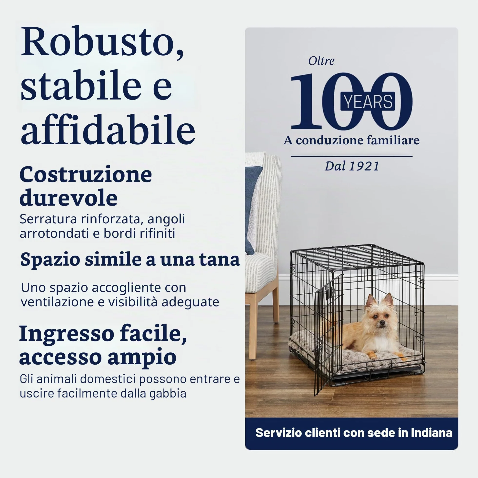 MidWest Homes for Pets iCrate Gabbia per cani 60,96 cm a porta singola nero mod. 1524