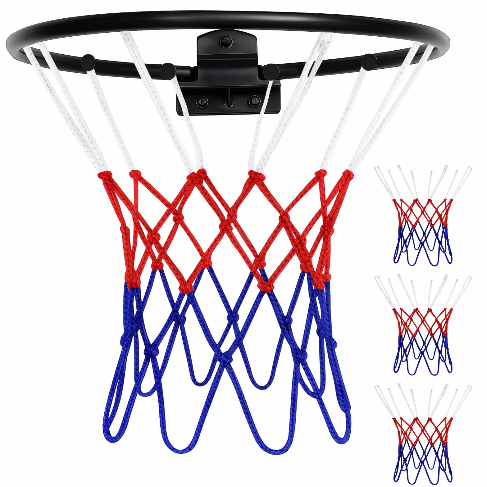 Mini rete di ricambio per pallacanestro 20-26 cm 8 passanti interni esterni