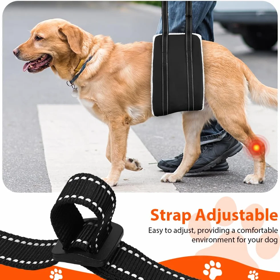 Pettorina per Cani Regolabile con Maniglia, Supporto per Cani Anziani e Disabili (S)