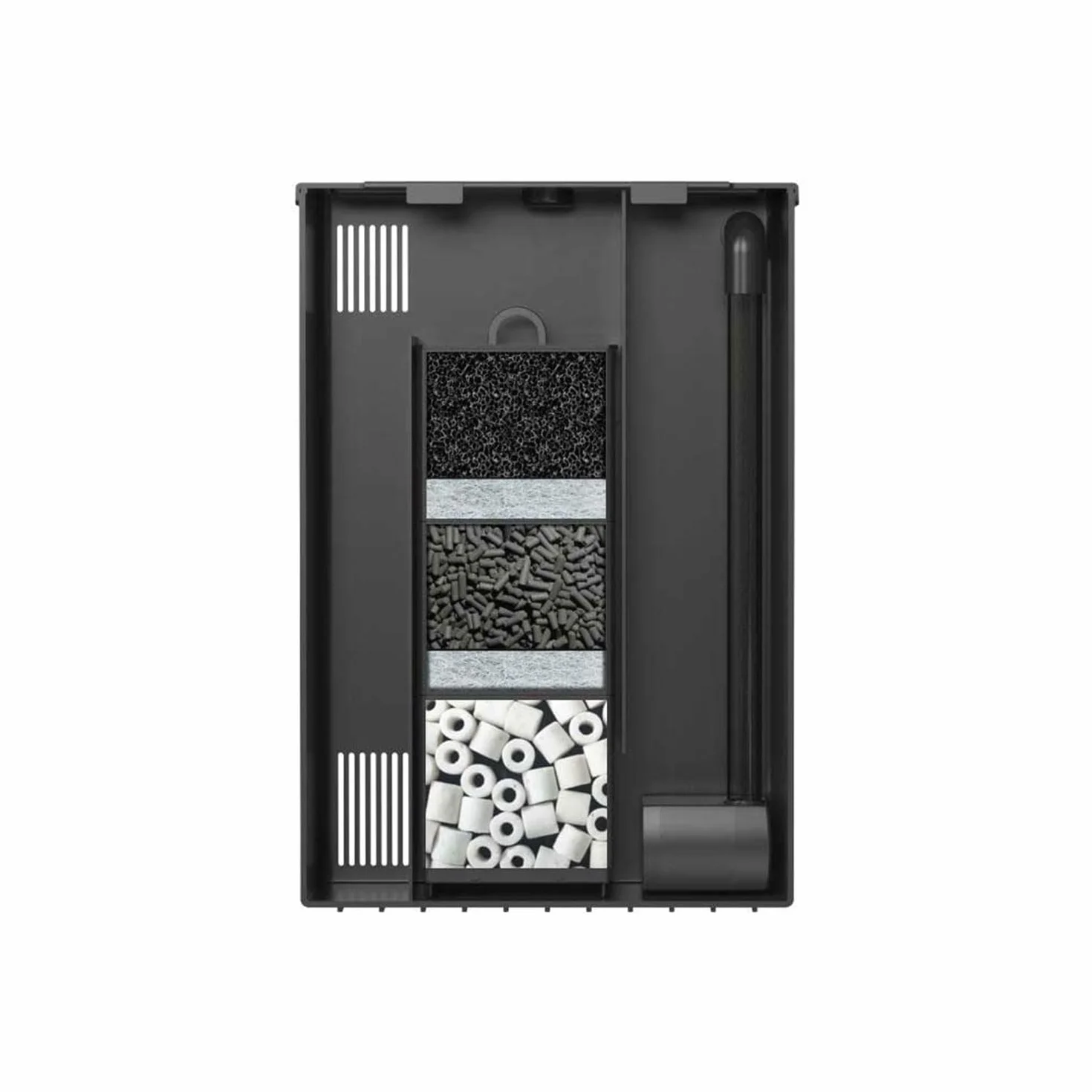 AQPET Filtro Interno Universale per Acquari Completo di Materiali Filtranti e Pompa per Acquari Fino a 100 Litri