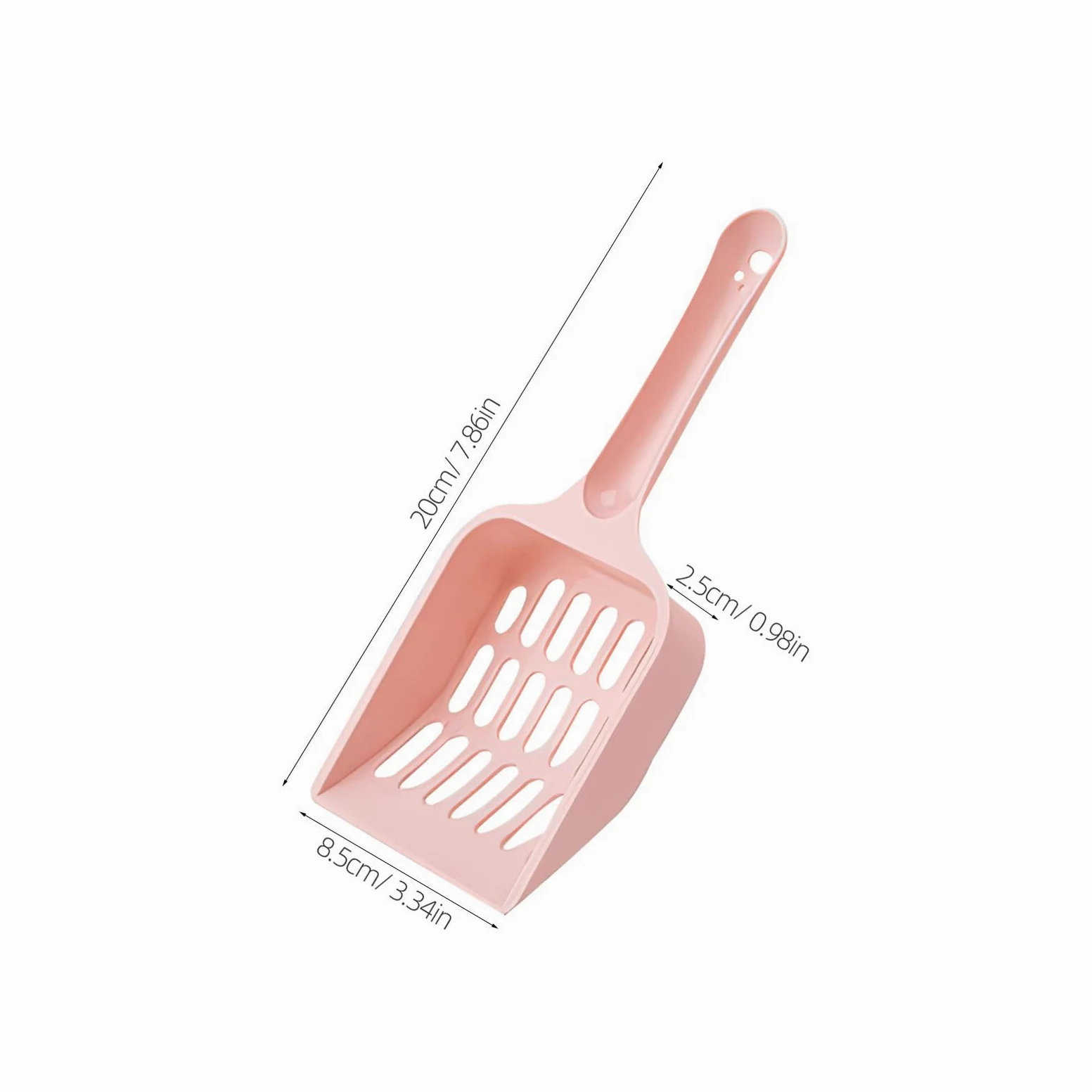 Toyvian Paletta per Lettiera per Gatti Filtro a Fori Piccoli Set da 24 Pezzi in Plastica Colorata Ergonomica Strumento Resistente per Pulizia Efficiente della Lettiera Domestica