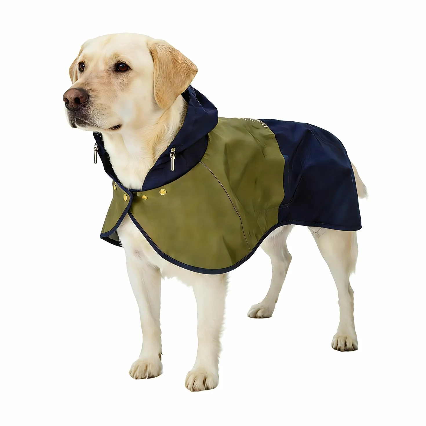 Impermeabile per cani, giacca impermeabile per cani con cappuccio regolabile e fasce elastiche per le zampe – Mantello protettivo outdoor leggero e antivento per cani di piccola e grande taglia (S)
