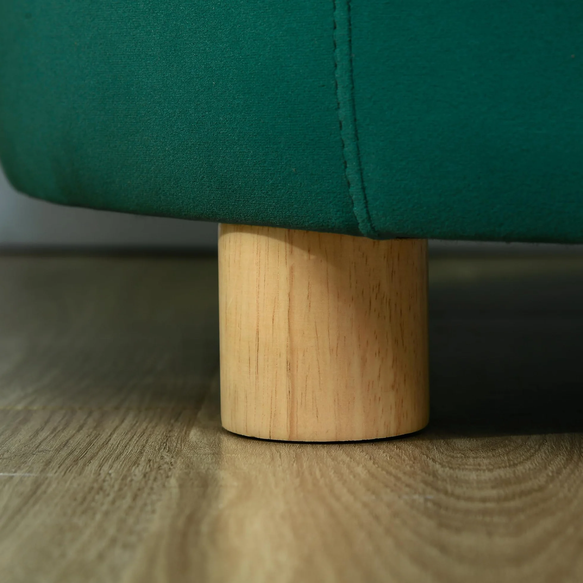 PawHut Divano per Cani Imbottito con Schienale e Cuscino Rimovibile, Cuccia per Gatto da Interno, 65x64x37cm, Verde
