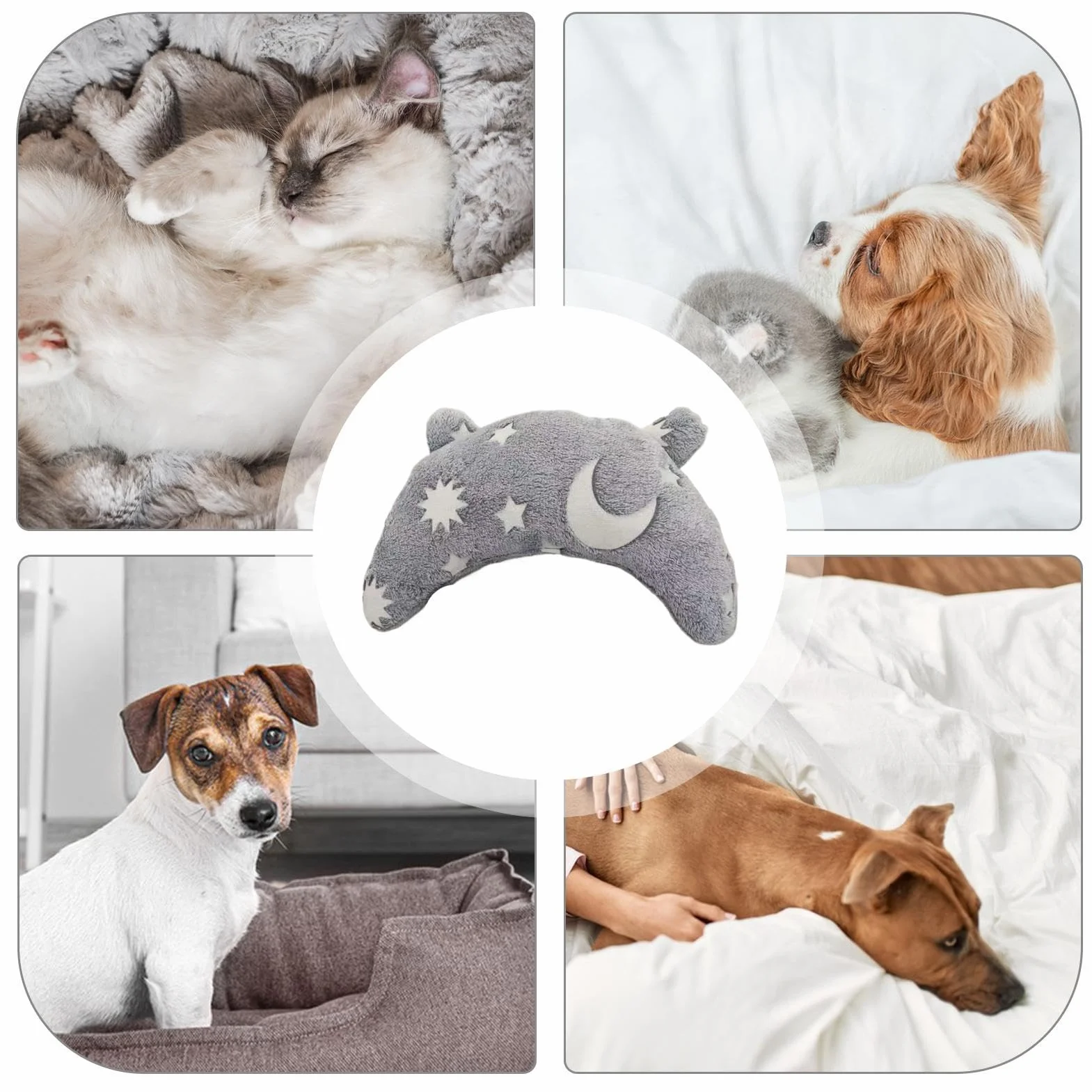 Cuscino cervicale per gatti, cuscino mezza ciambella per cani, cuscino per dormire per il collo del gatto | comodo cuscino cervicale per cani, giocattolo rilassante lavabile e lucido per cani e gatti