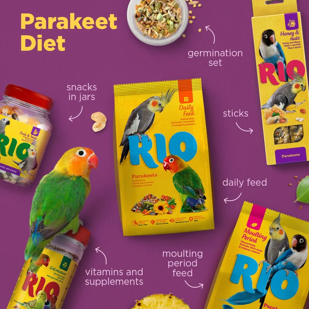 RIO Mangime completo per pappagalli grandi dimensioni 1 kg