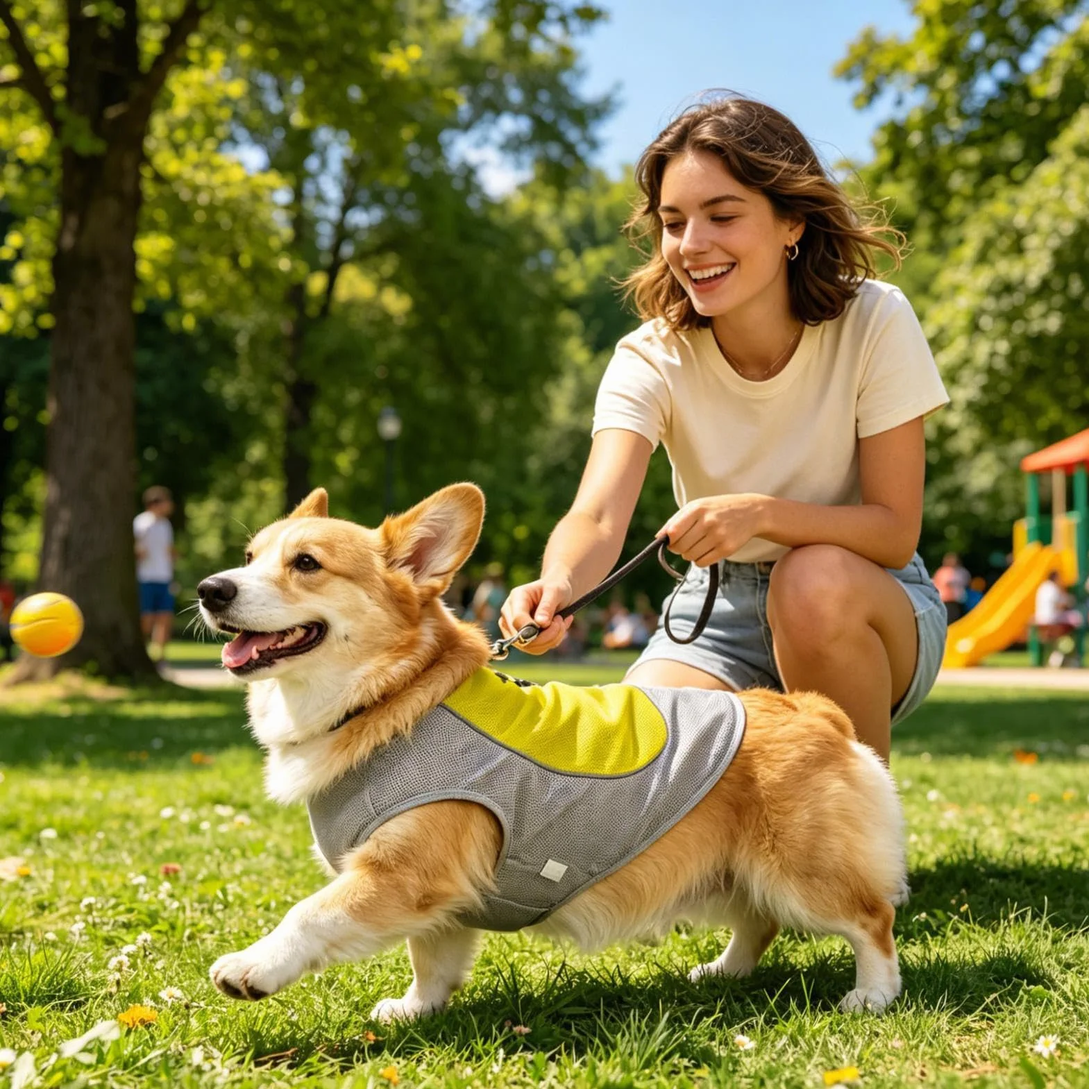 Gilet rinfrescante per cani traspirante regolabile taglie piccole medie grandi