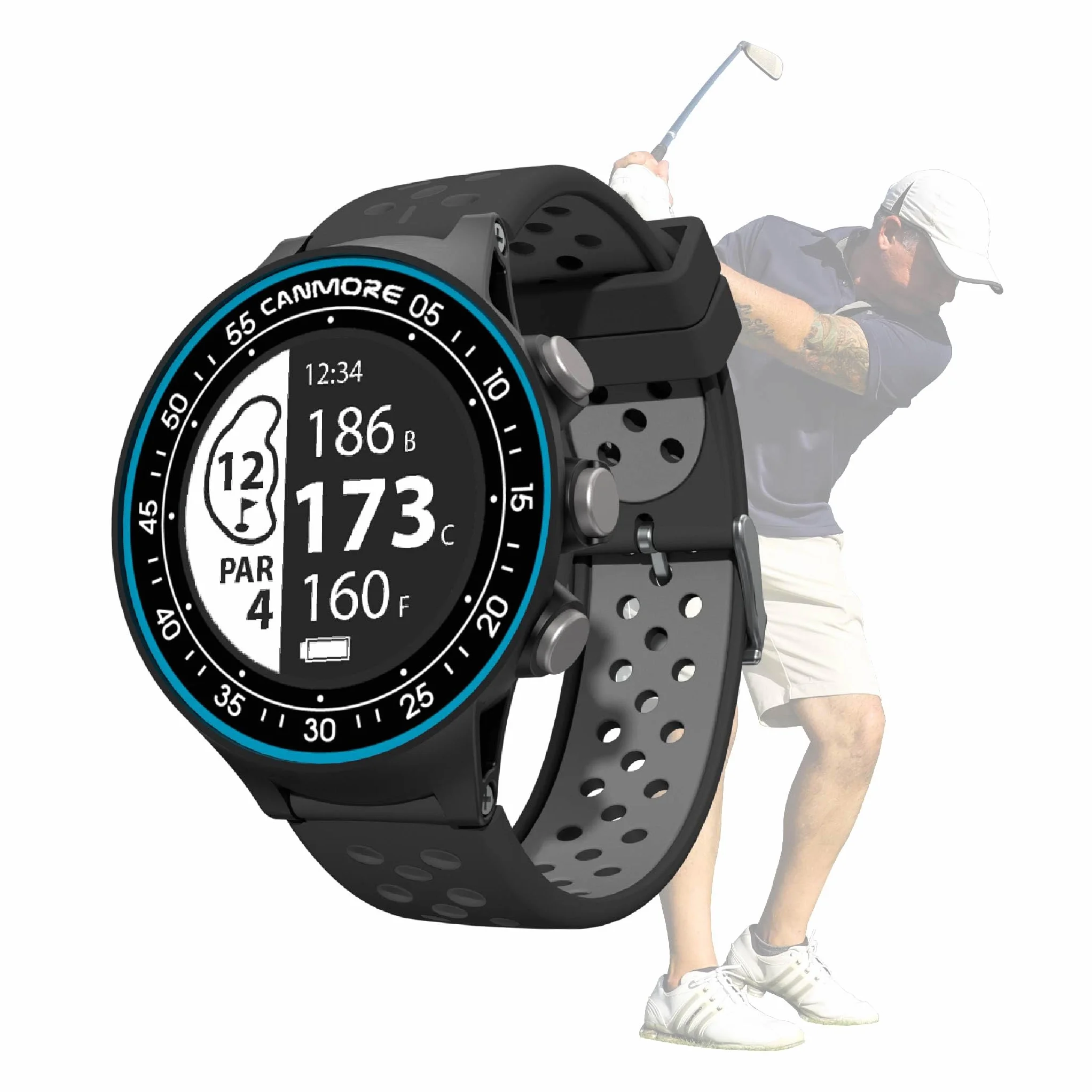 CANMORE Orologio GPS TW411 Golf con Fitness Tracker, blu