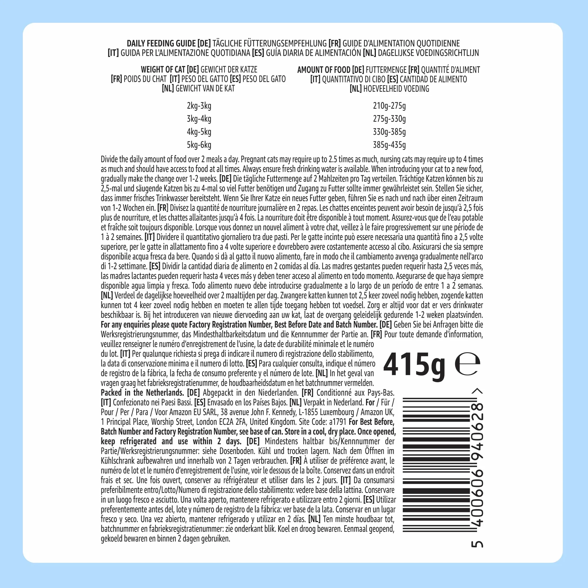 Cibo umido per cani by Amazon, bocconcini di manzo in salsa, 6 x 1,24 kg